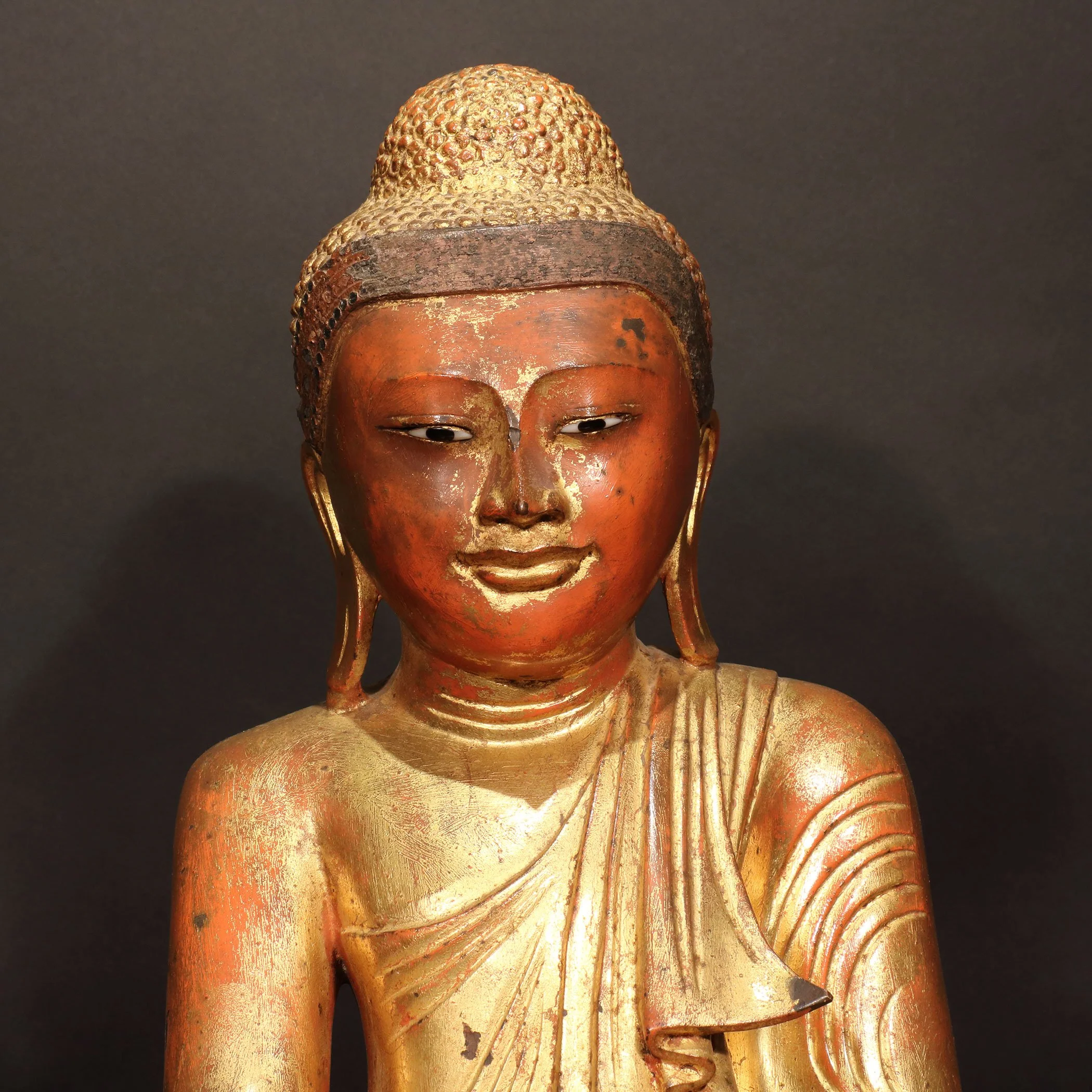 Gilded Bronze Burmese Buddha - 19thC - Image 3