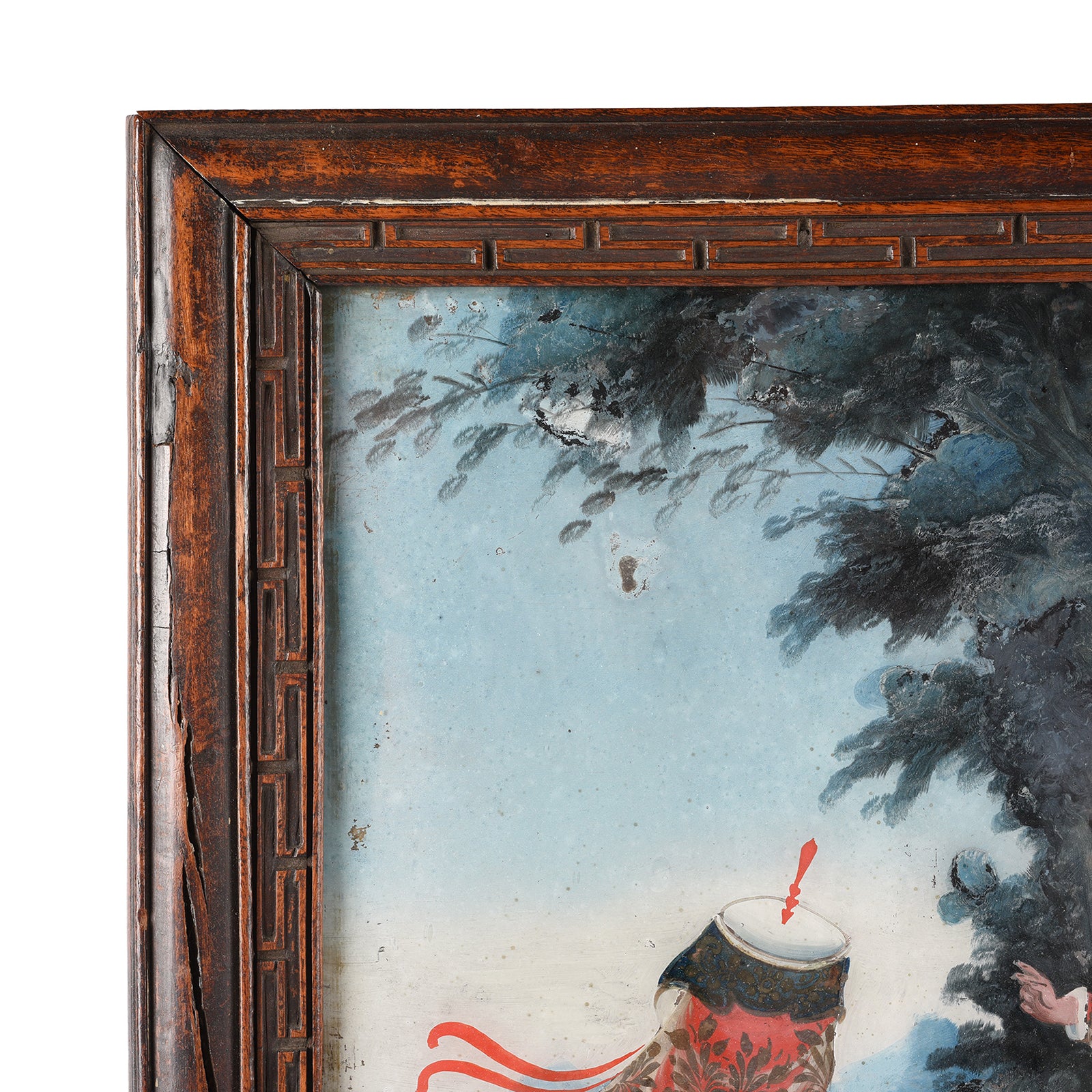 Chinese Reverse Glass Painting & Frame - Early 19thC - Image 3