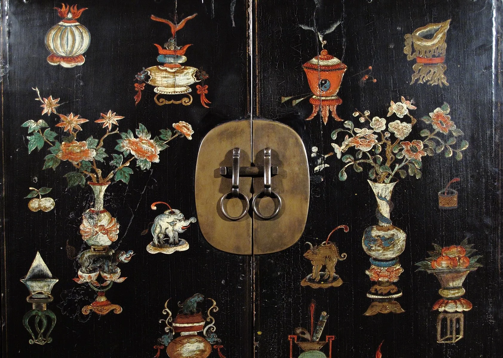 Original Black Lacquer Cabinet - From Shanxi Province - 19thC - Image 2
