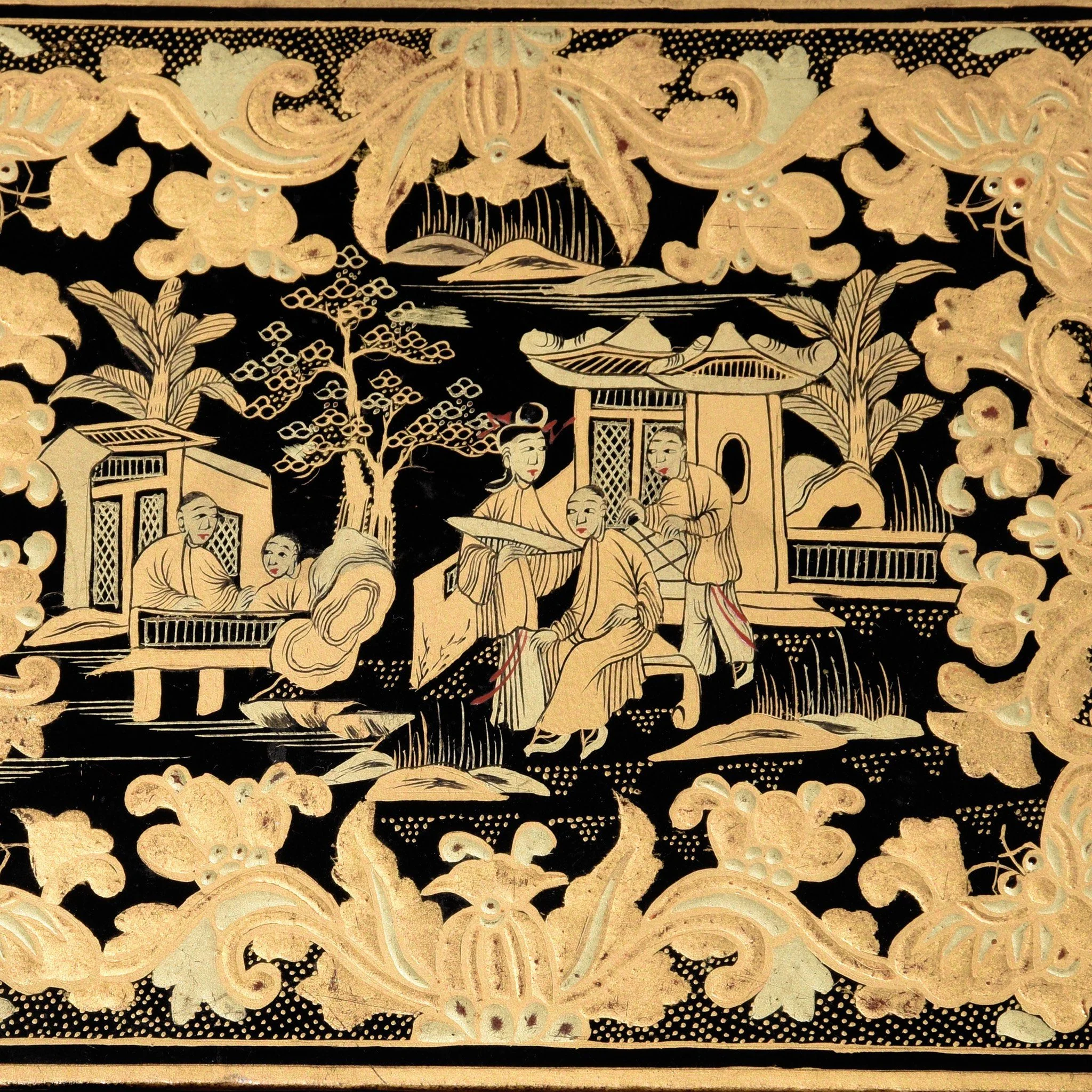 Chinese Export Black Lacquer Games Box - Qing Dynasty - Early 19thC - Image 12