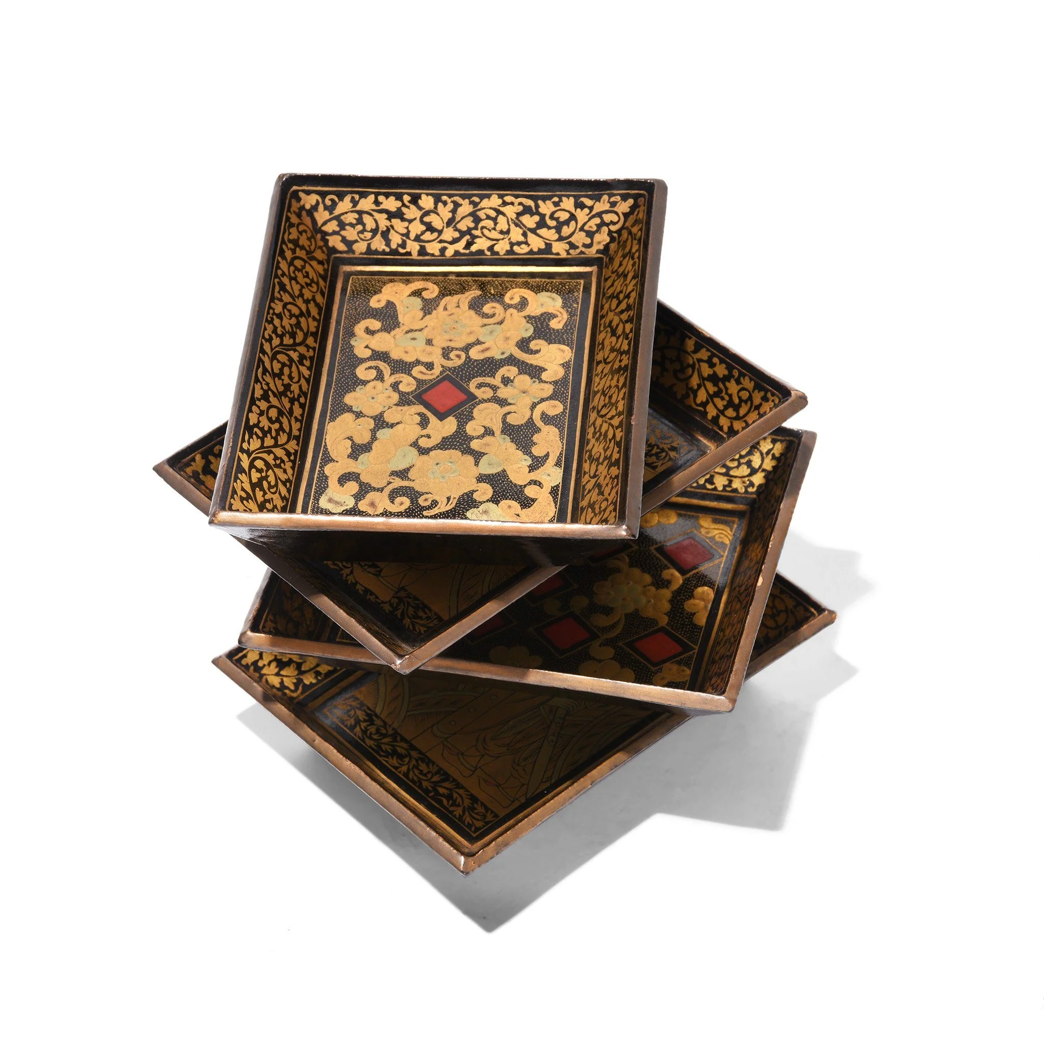 Chinese Export Black Lacquer Games Box - Qing Dynasty - Early 19thC - Image 15