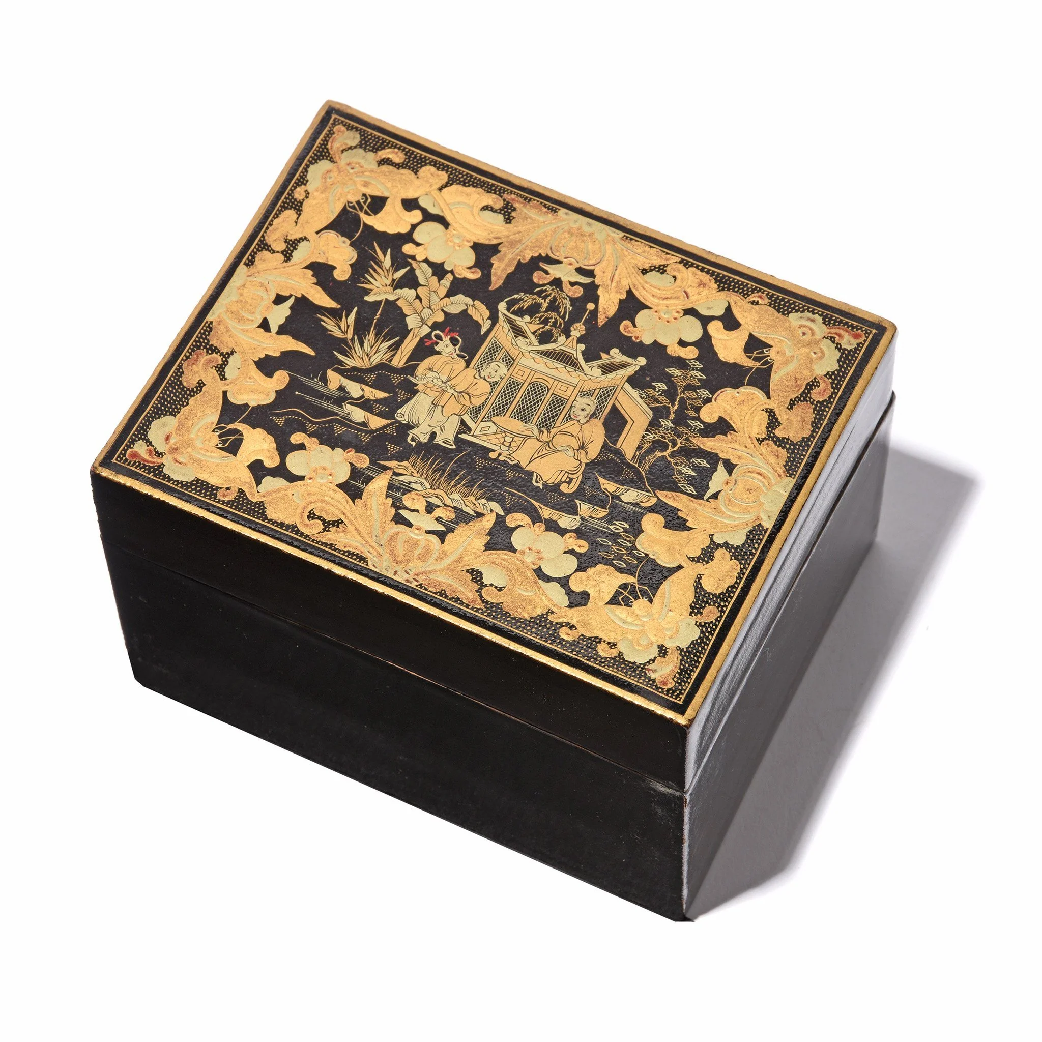 Chinese Export Black Lacquer Games Box - Qing Dynasty - Early 19thC - Image 7