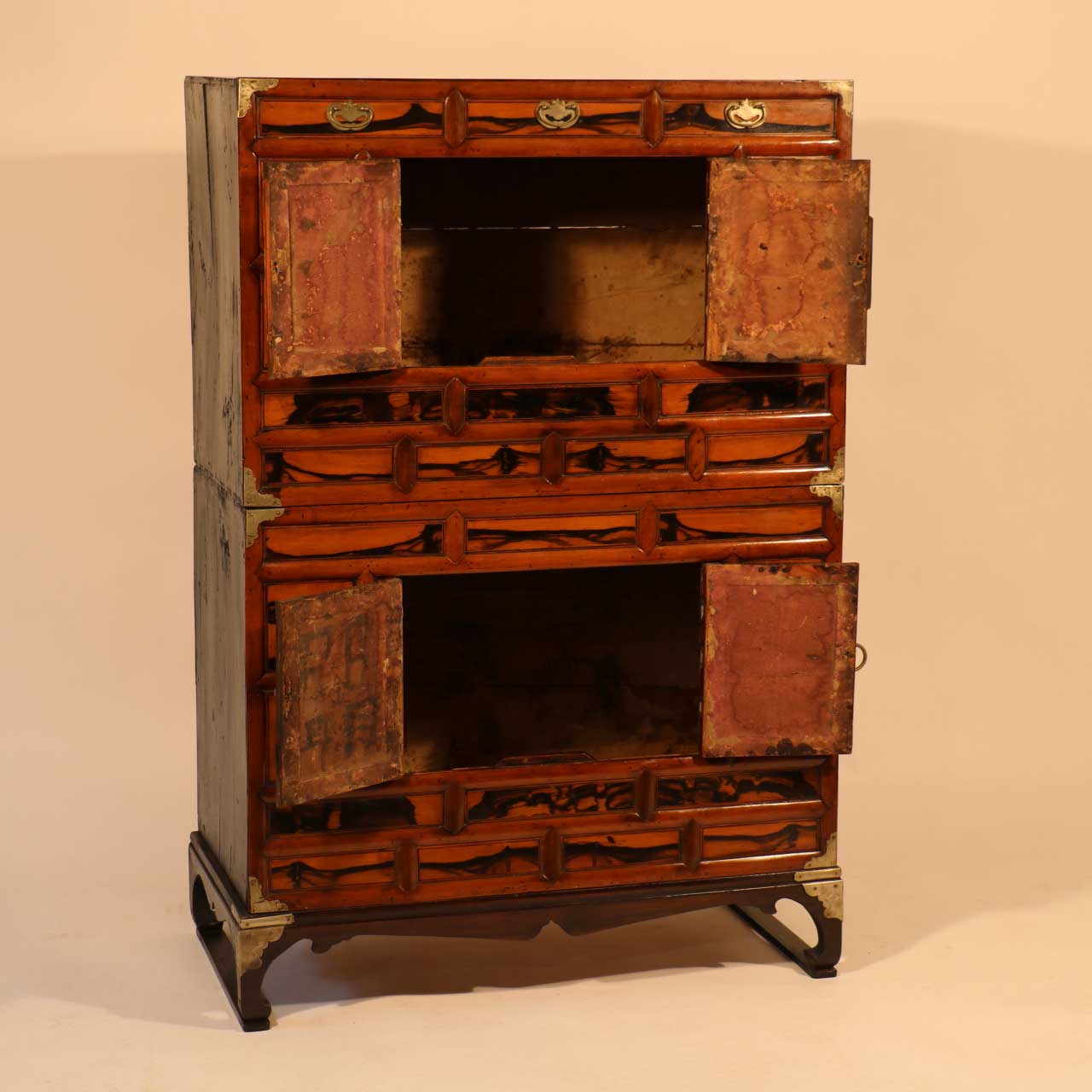 Cabinet On Stand from Korea made from Persimmon Wood - late 19thC - Image 3
