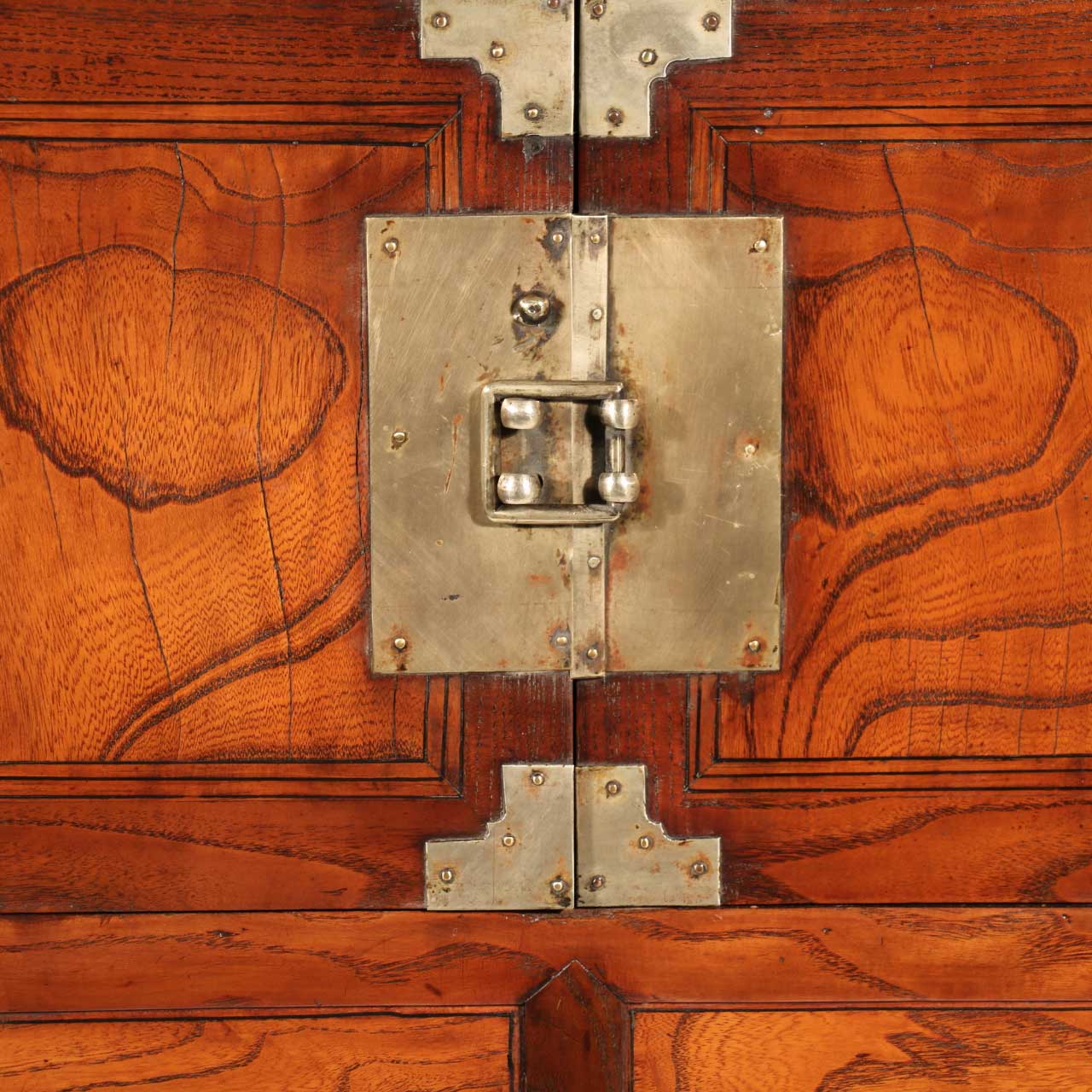 Korean Cabinet - late 19thC - Zelkova Wood Front - Image 4