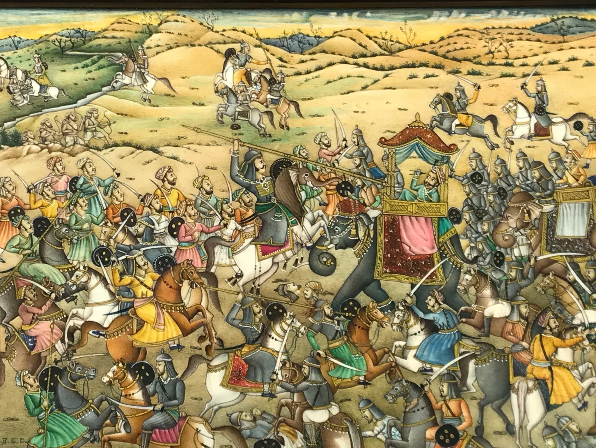 Gilt Framed Painting On Ivory From India - 19th Century - Image 3