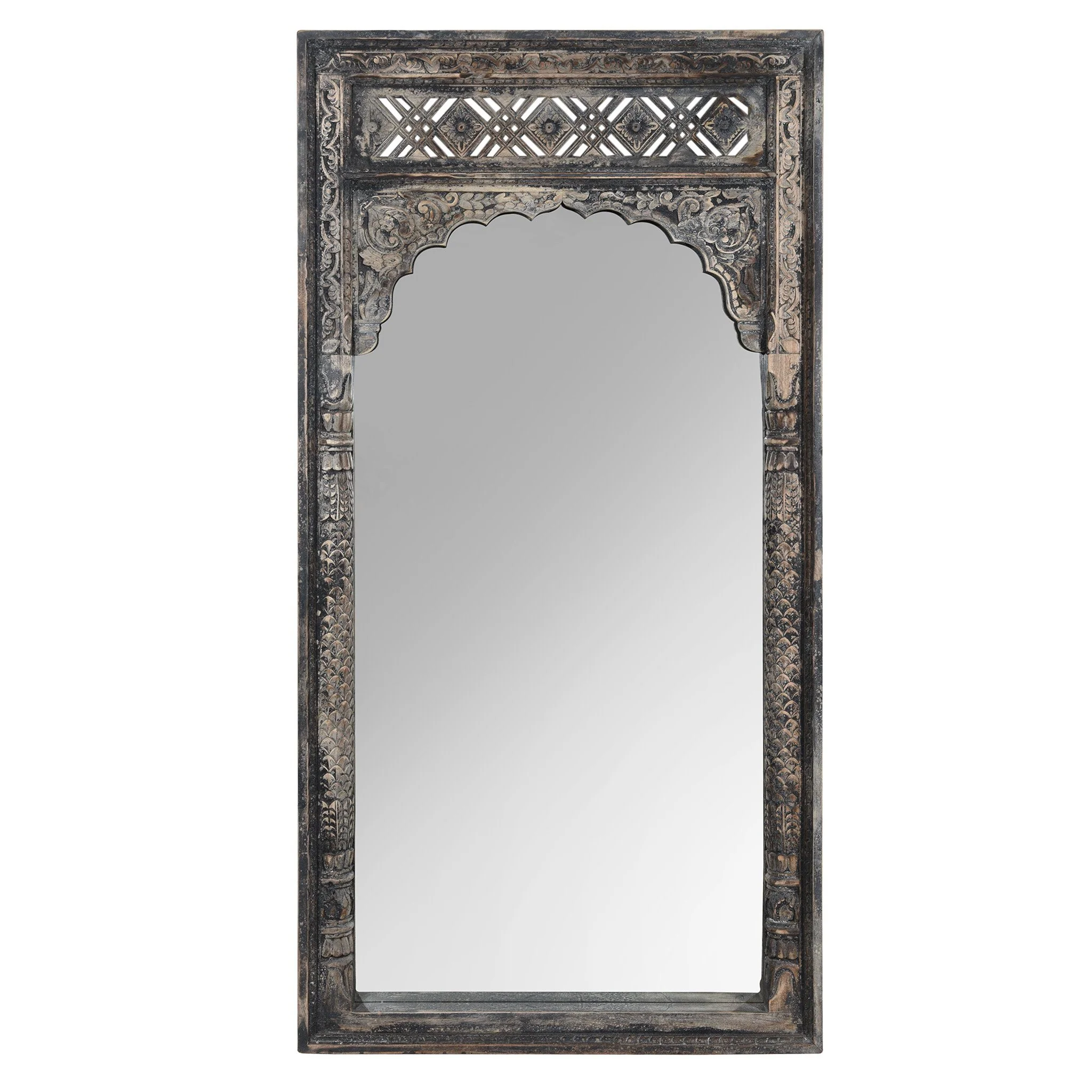 Indian Mango Wood Mihrab Mirror