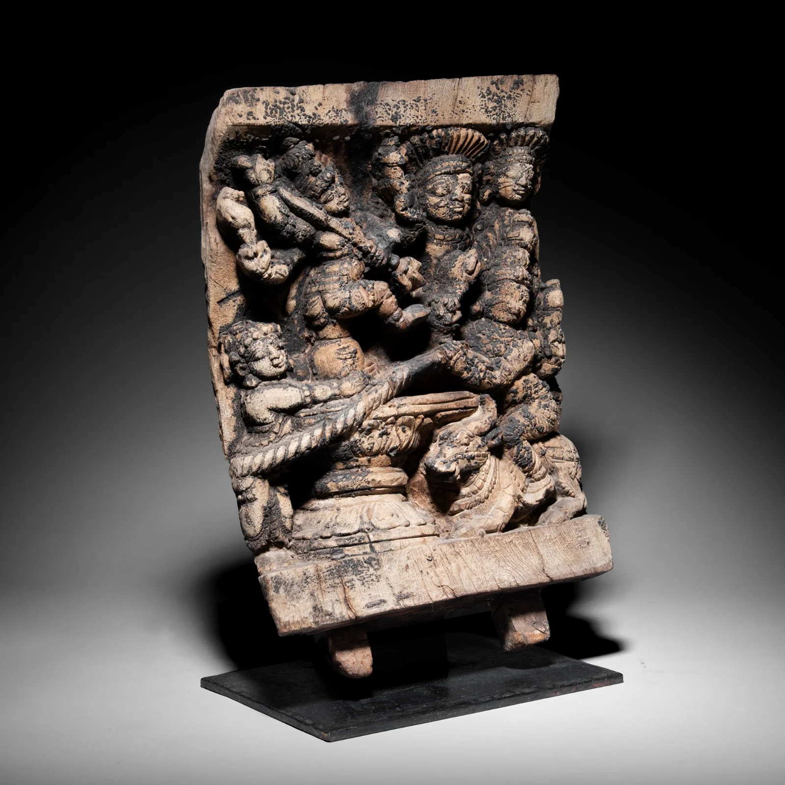 Markandeya Chariot Carving From South India - 18th Century