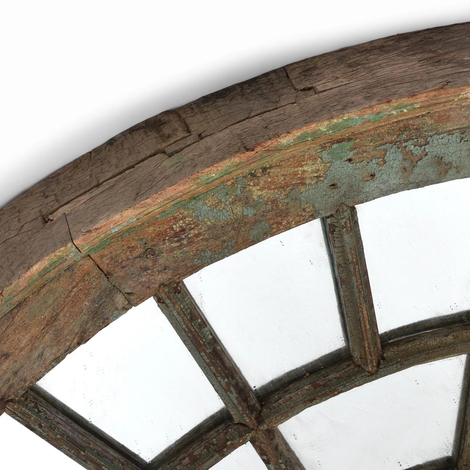 Indian Fanlight Mirror - 19th Century - Image 4