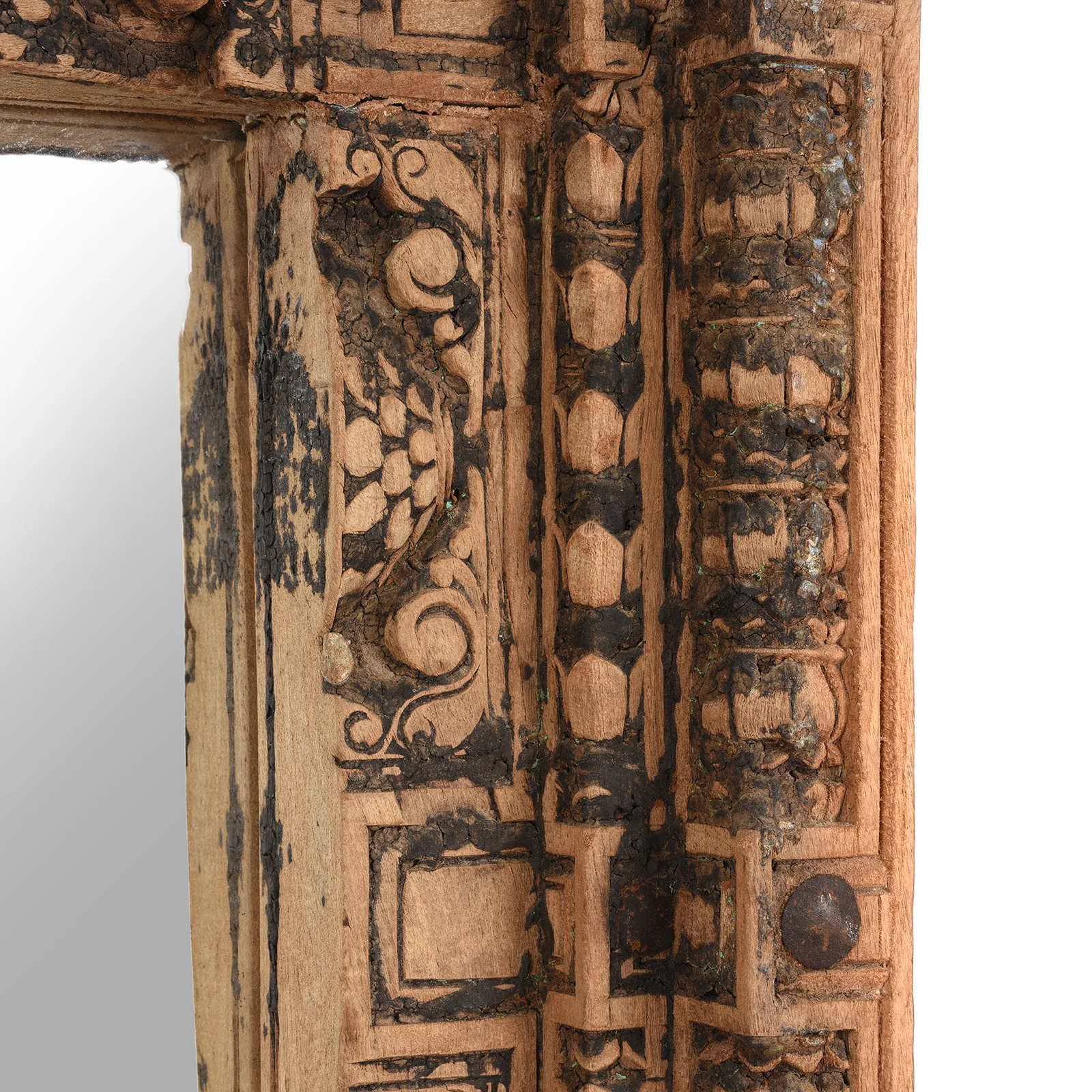 Mirror Made From An Old Door From Nagaur - 19thC (108 x 195cm) - Image 3