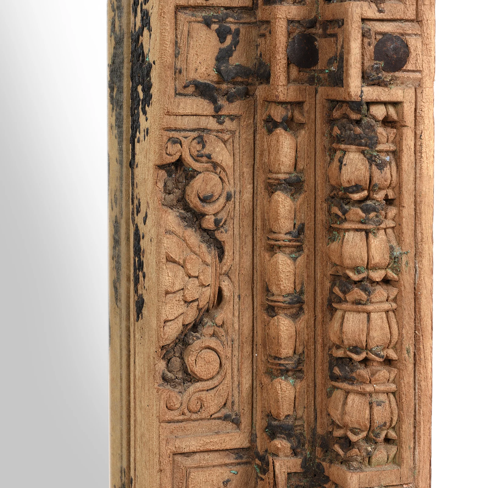 Mirror Made From An Old Door From Nagaur - 19thC (108 x 195cm) - Image 4