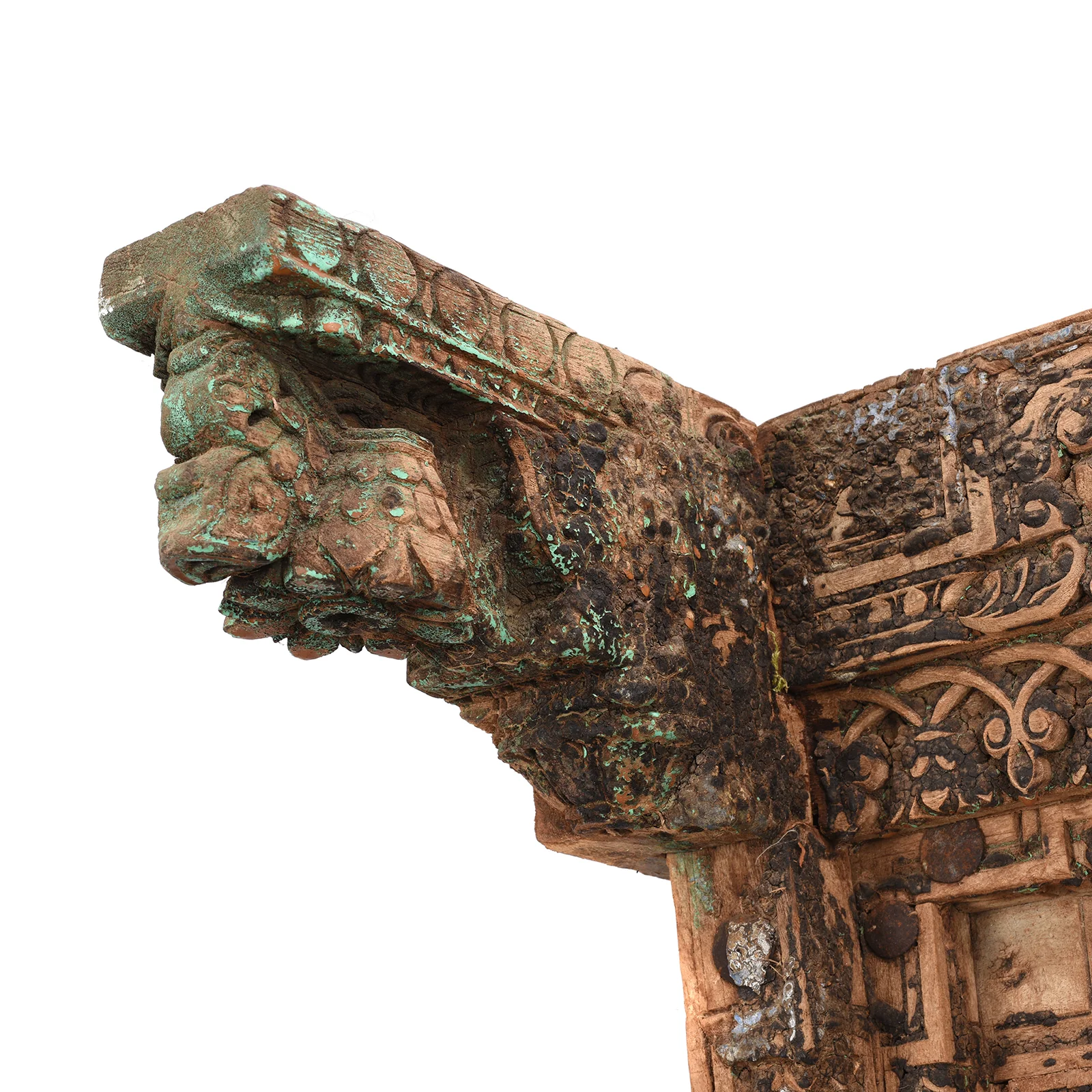 Mirror Made From An Old Door From Nagaur - 19thC (108 x 195cm) - Image 5