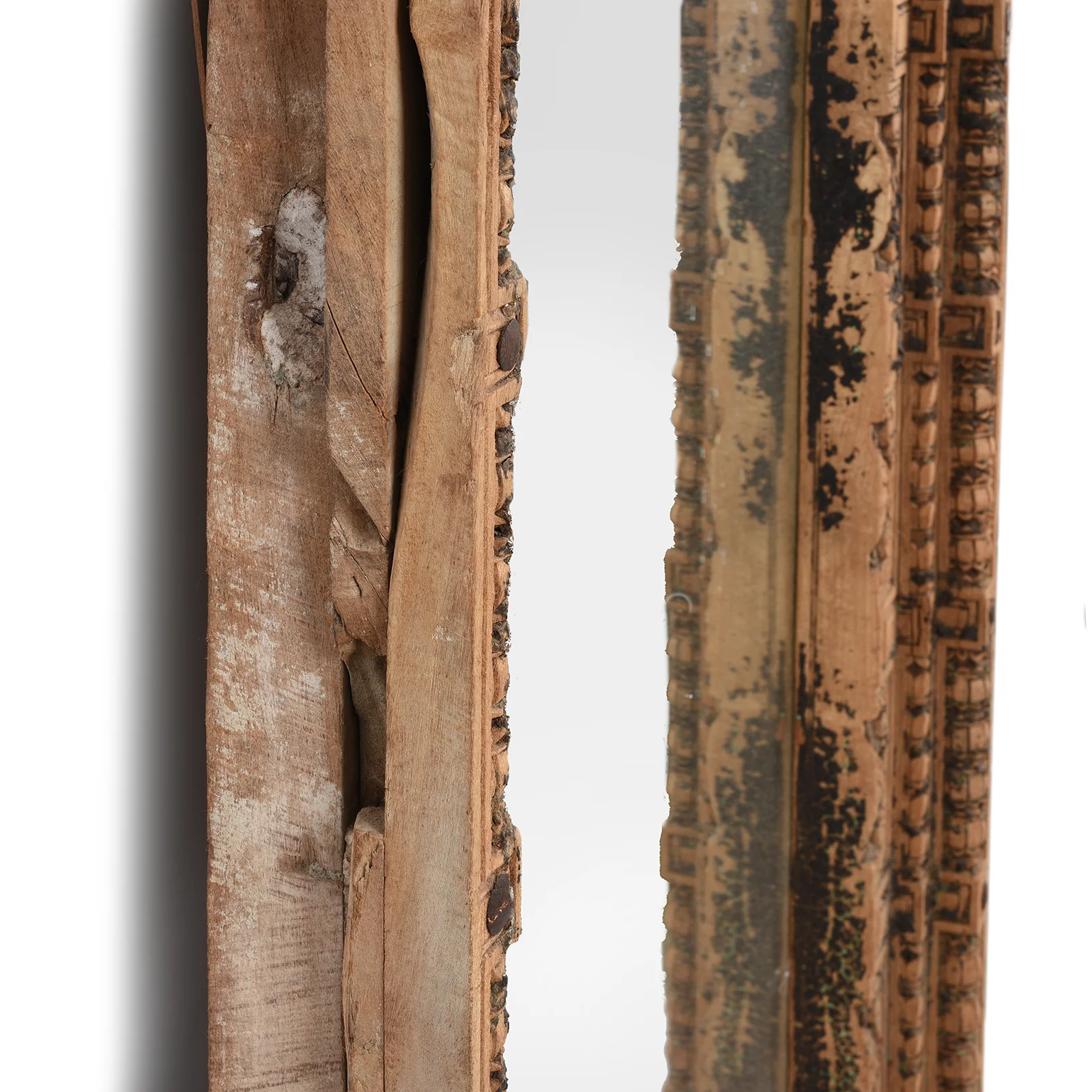 Mirror Made From An Old Door From Nagaur - 19thC (108 x 195cm) - Image 7