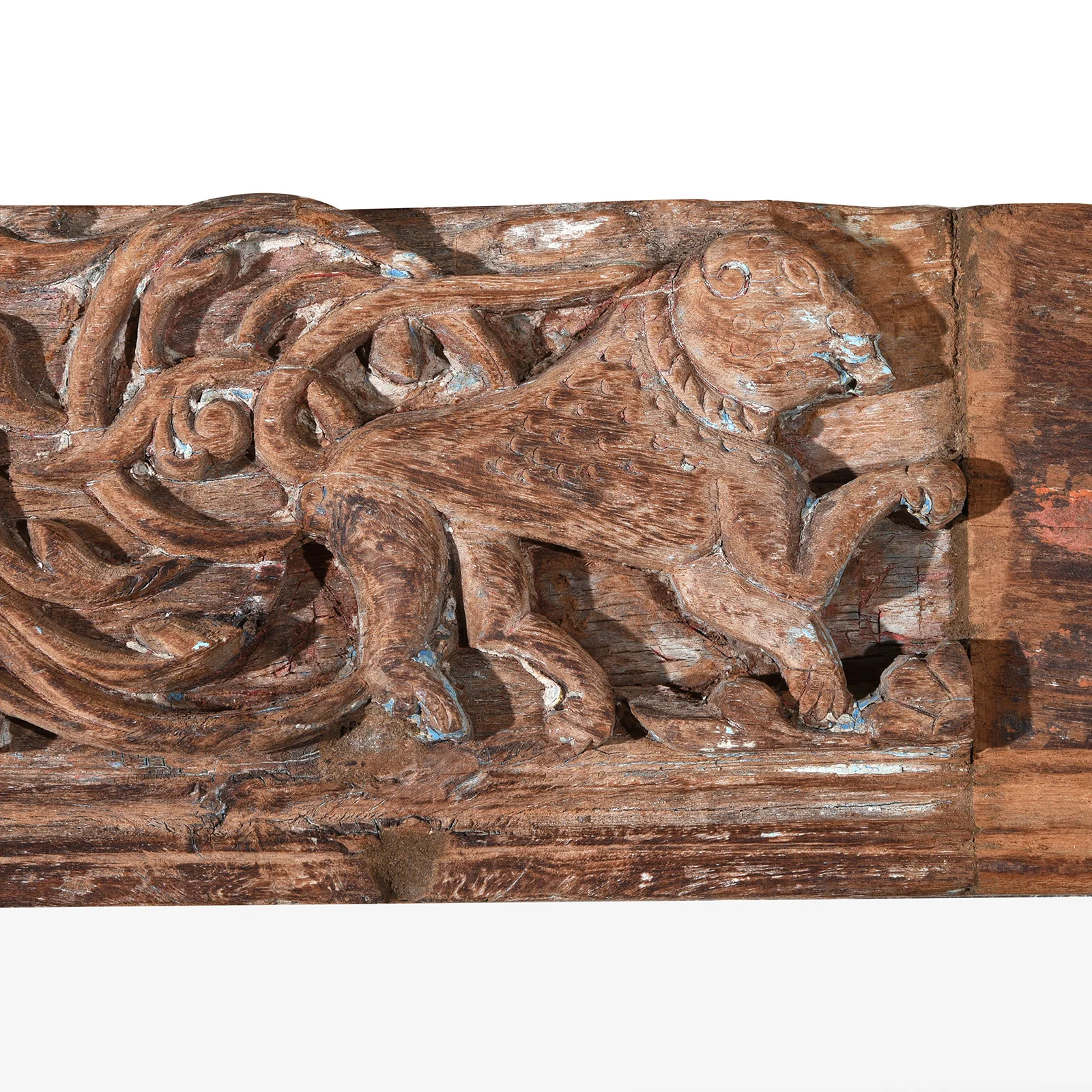 Mirror Made From An Old Teak Door From Kutch - Early 19th Century - Image 4