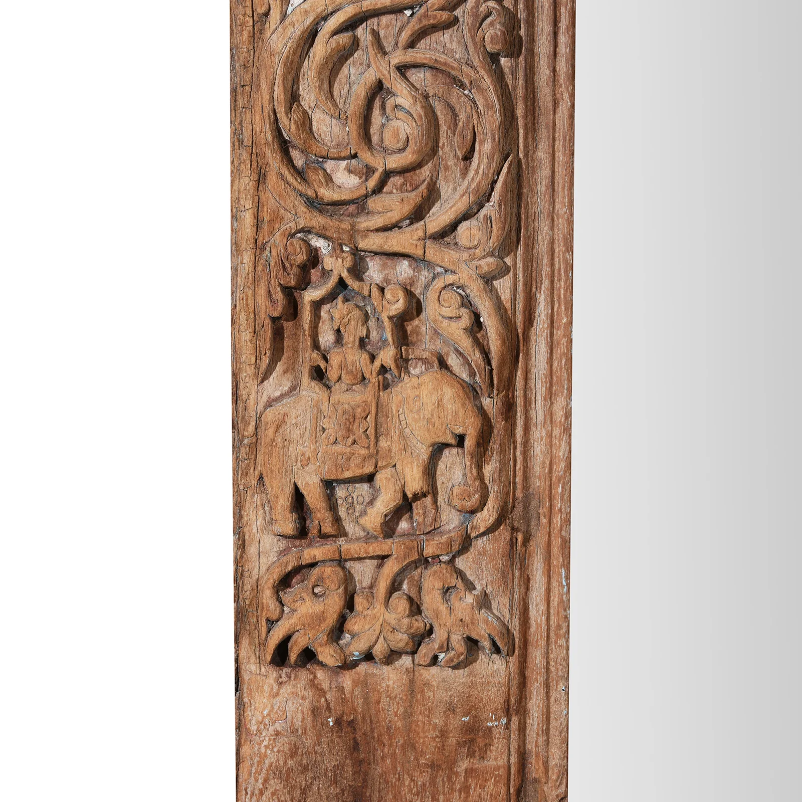 Mirror Made From An Old Teak Door From Kutch - Early 19th Century - Image 6