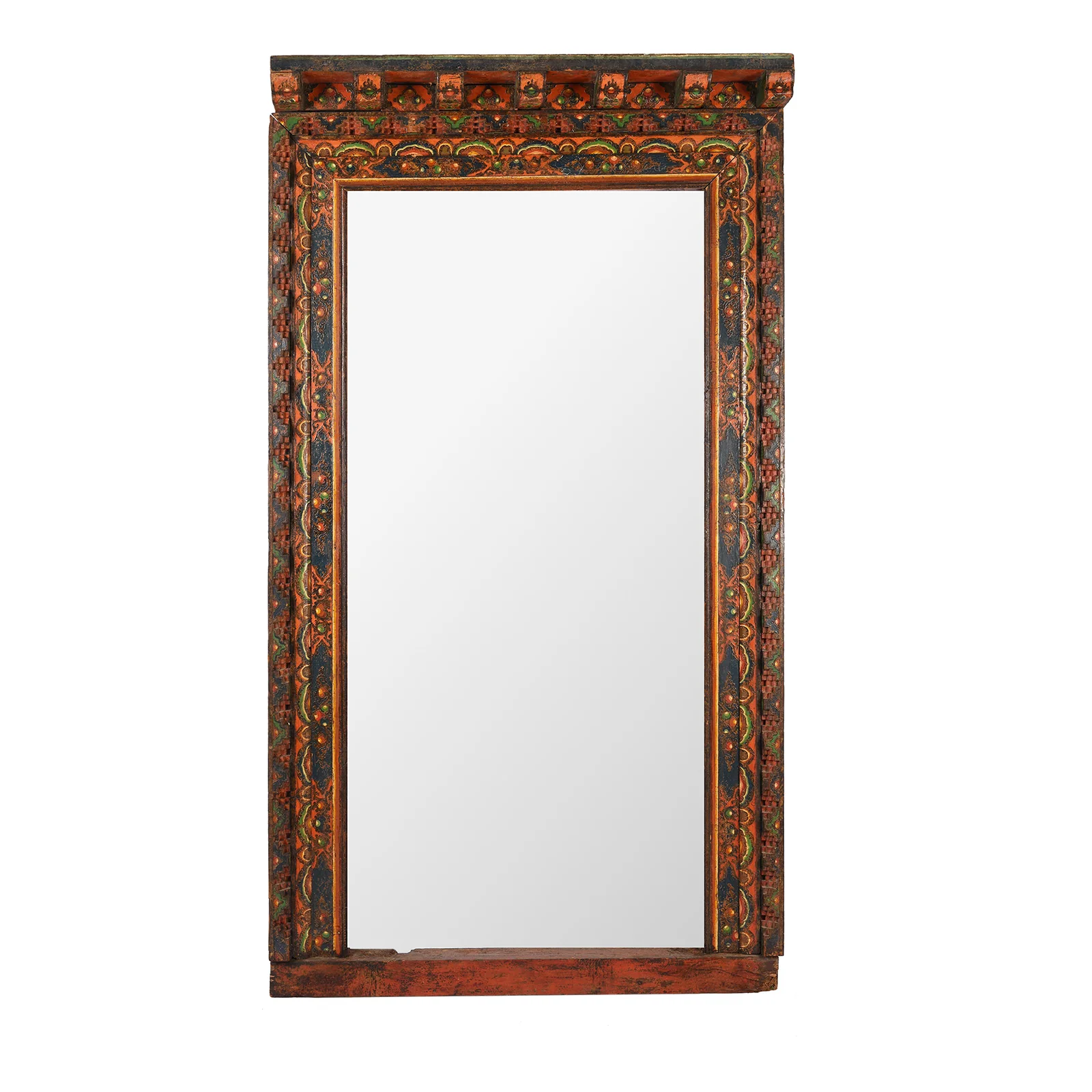 Old Tibetan Door Mirror - Ca 1910 - Image 2