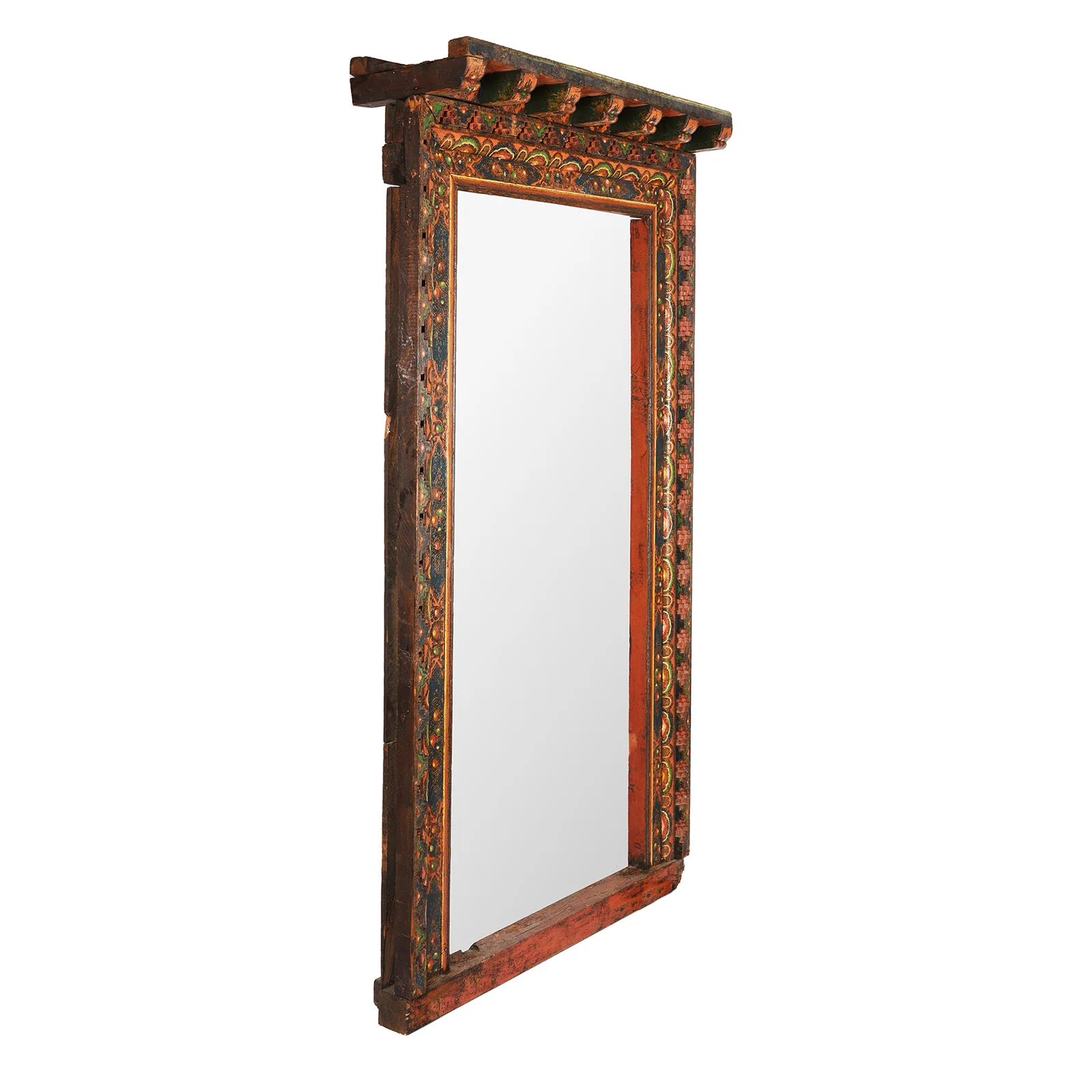 Old Tibetan Door Mirror - Ca 1910 - Image 4