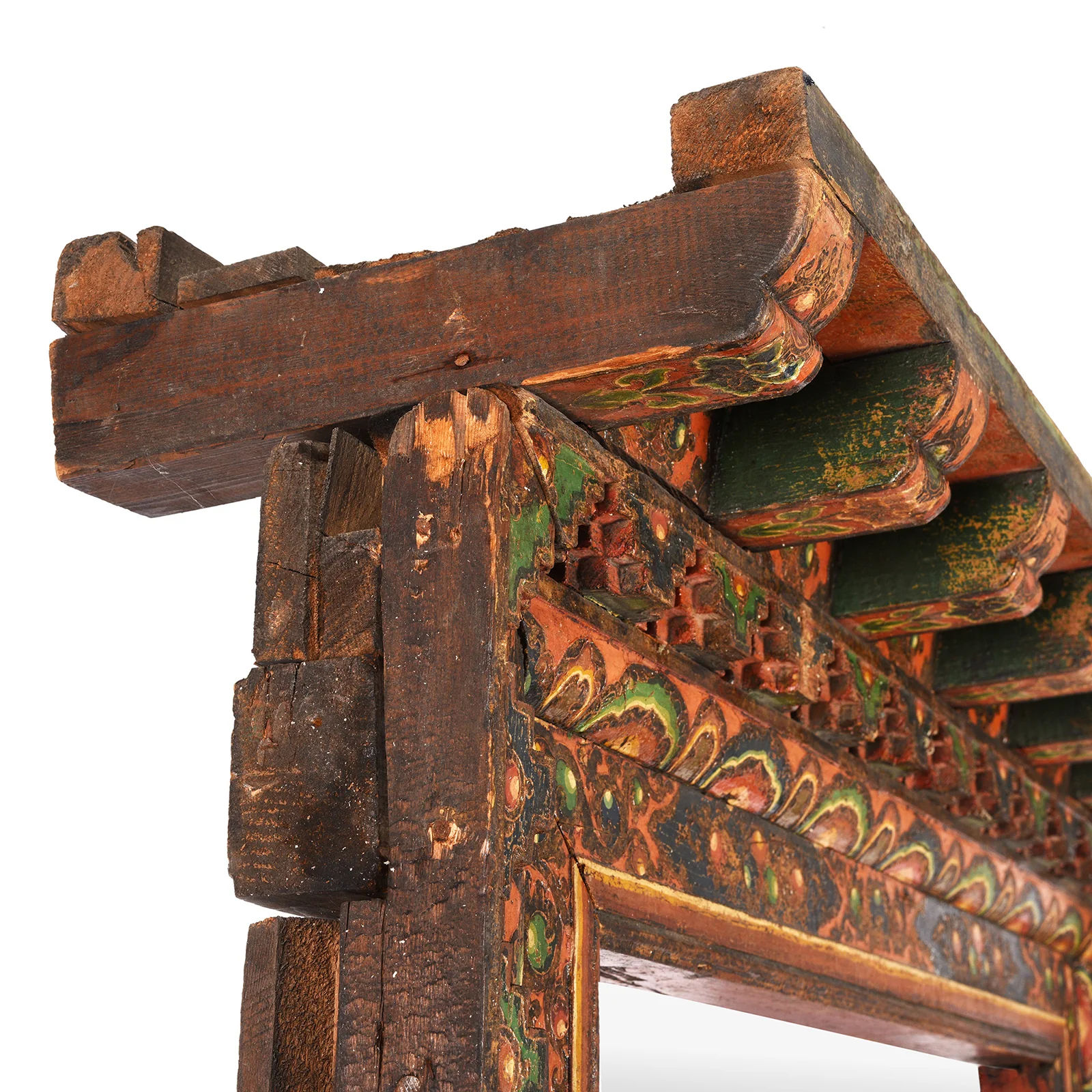 Old Tibetan Door Mirror - Ca 1910 - Image 6