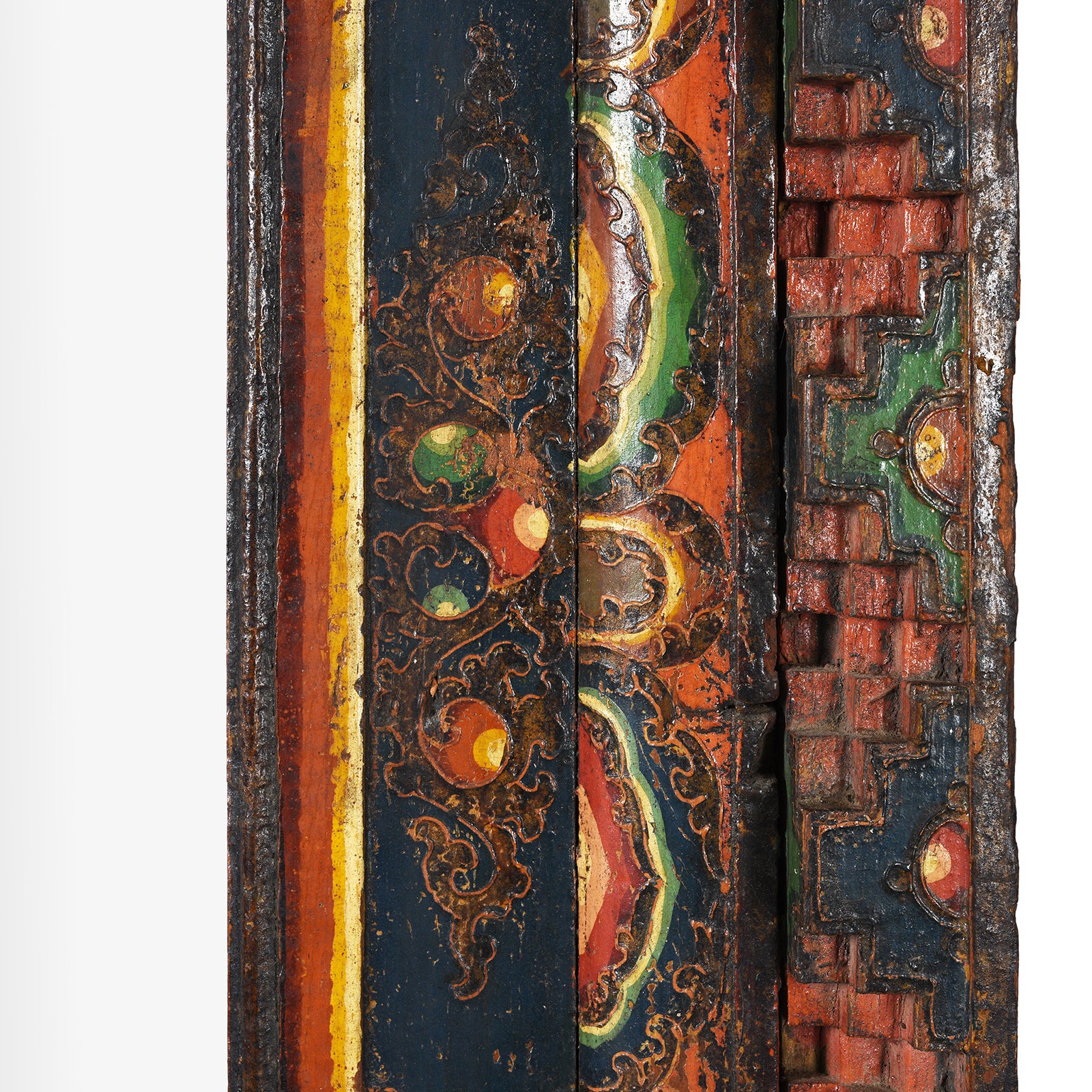 Old Tibetan Door Mirror - Ca 1910 - Image 7