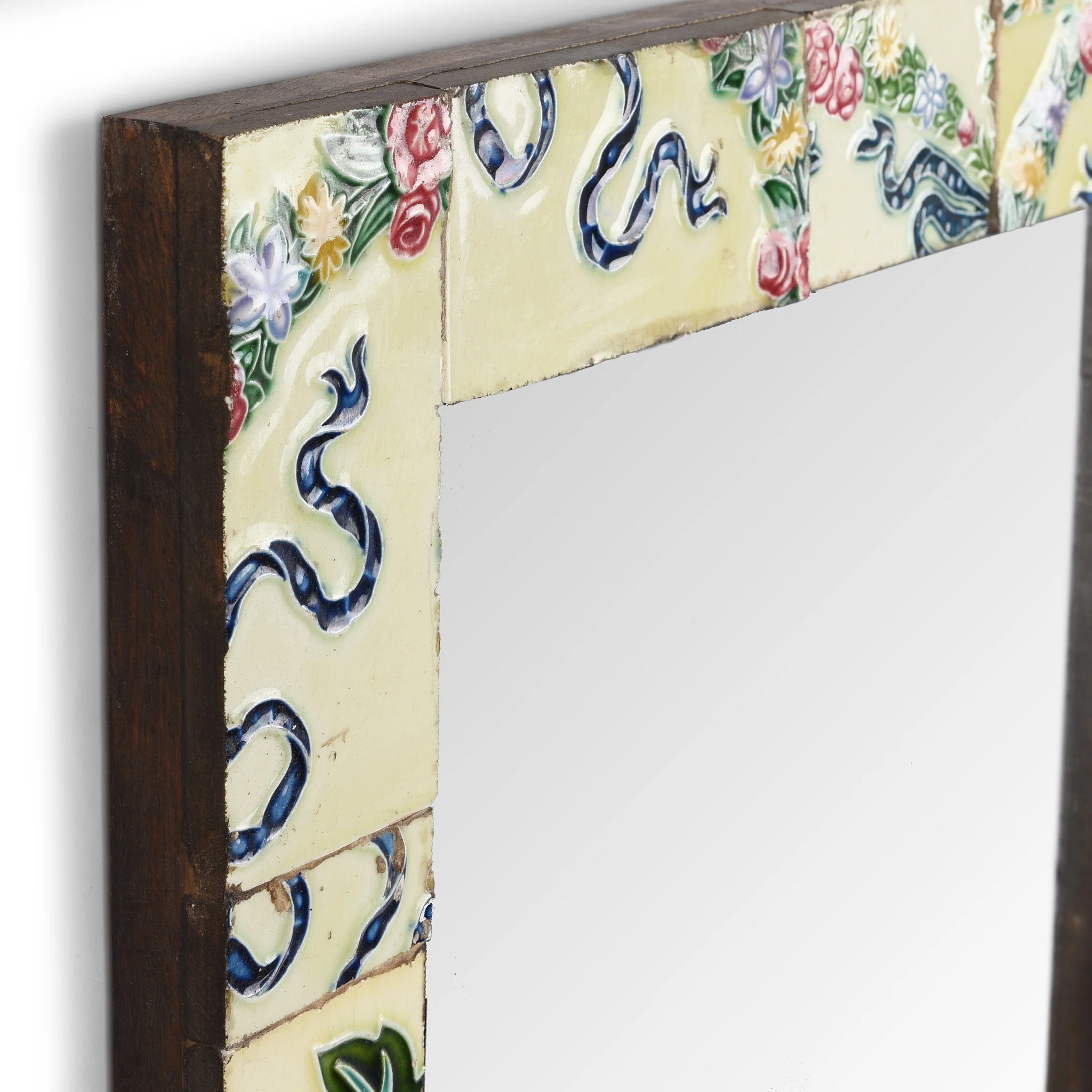 Mirror Made From Old Japanese Ceramic Tiles (46 x 61cm) - Image 4