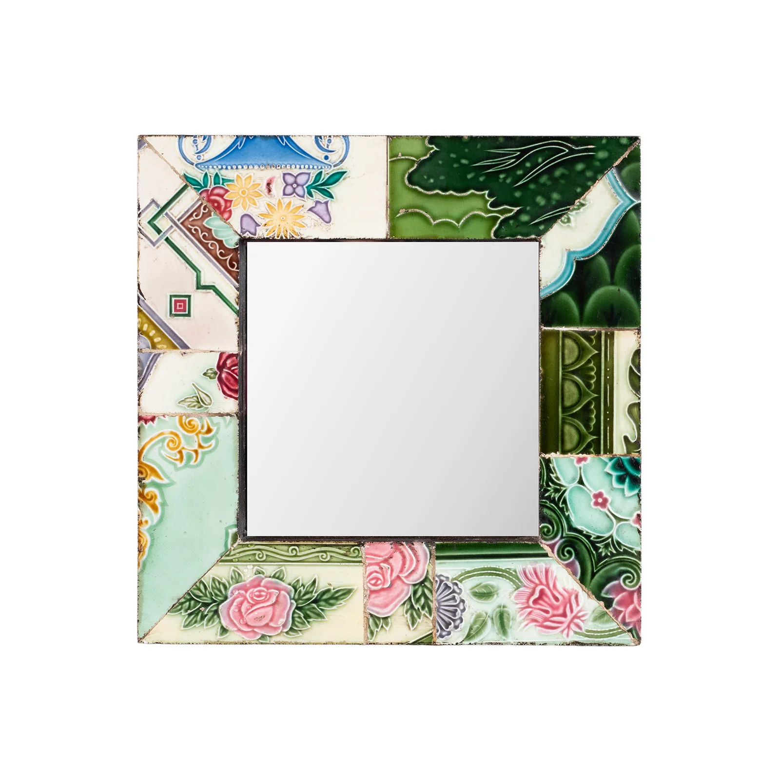 Small Mirror Made From Old Peranakan Ceramic Tiles - Image 10