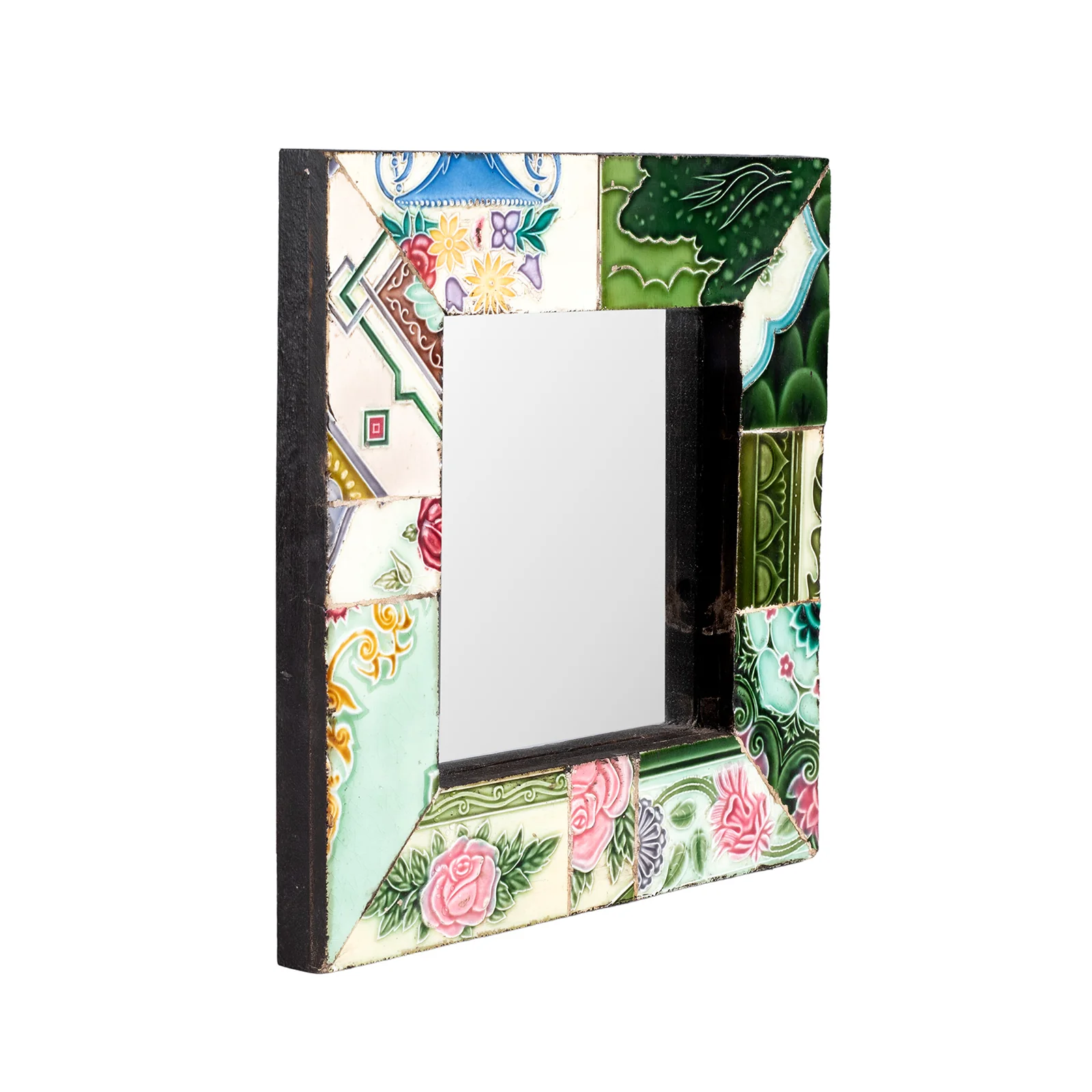 Small Mirror Made From Old Peranakan Ceramic Tiles - Image 11