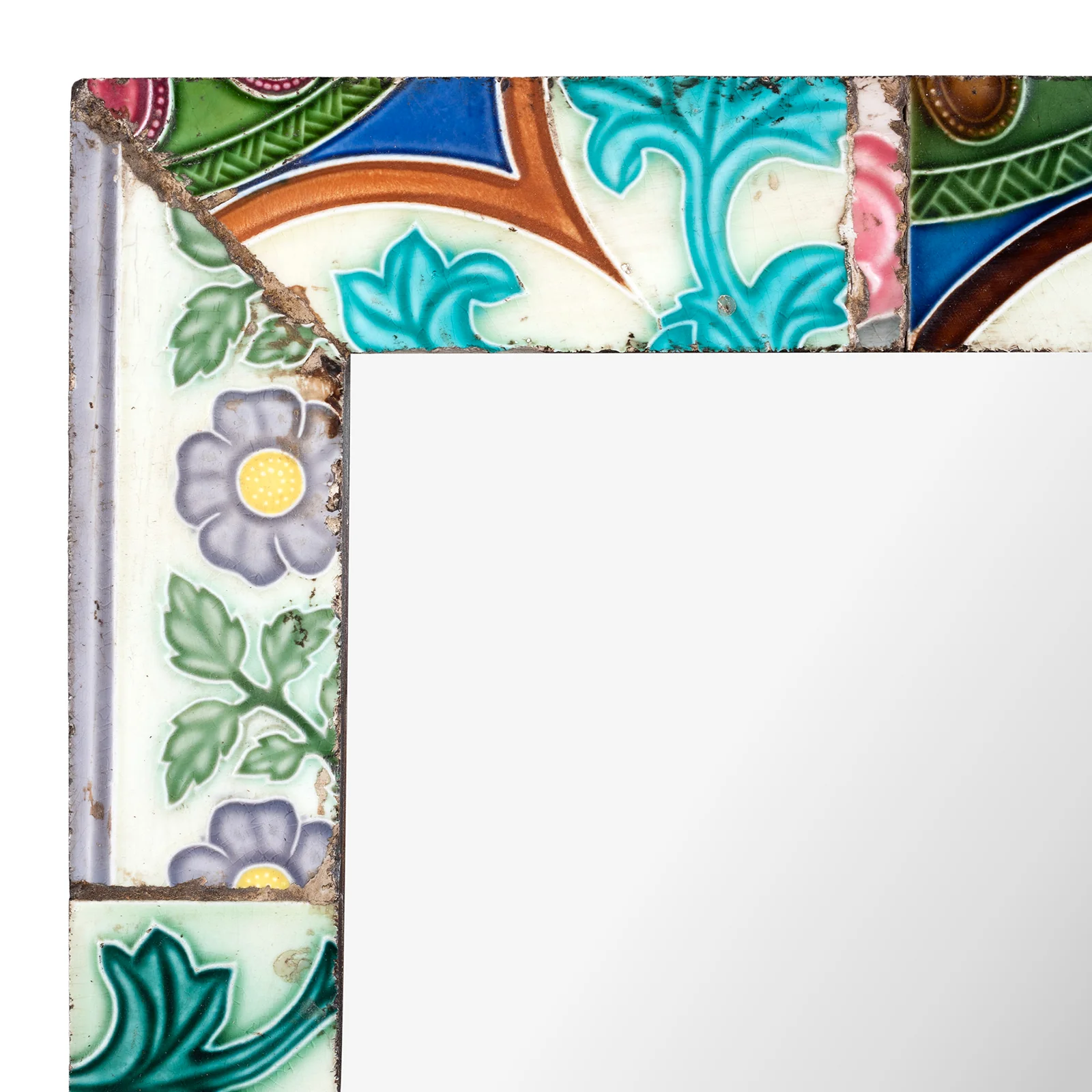 Small Mirror Made From Old Peranakan Ceramic Tiles - Image 5