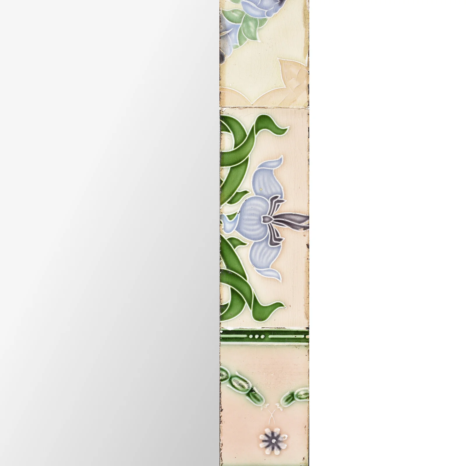 Mirror Made From Old Japanese Ceramic Tiles - Image 5
