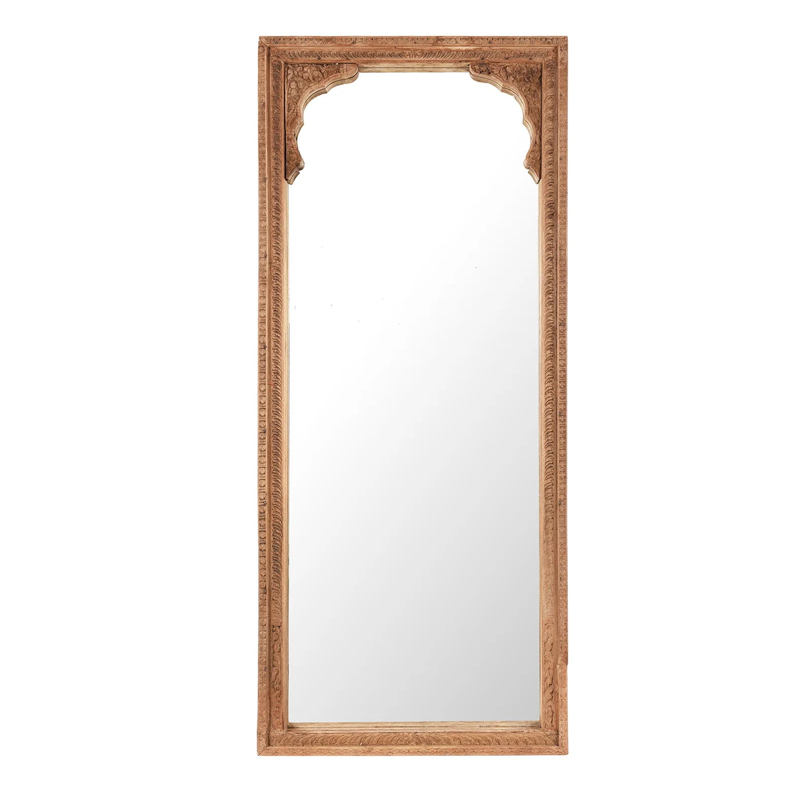 Mirror Made From An Old Shekhawati Window - 19th Century