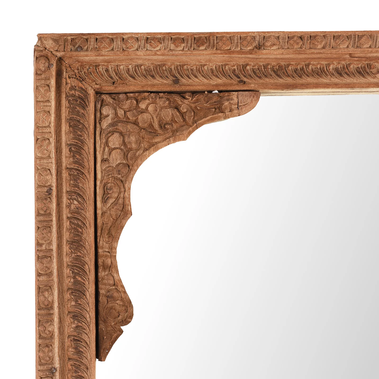 Mirror Made From An Old Shekhawati Window - 19th Century - Image 3