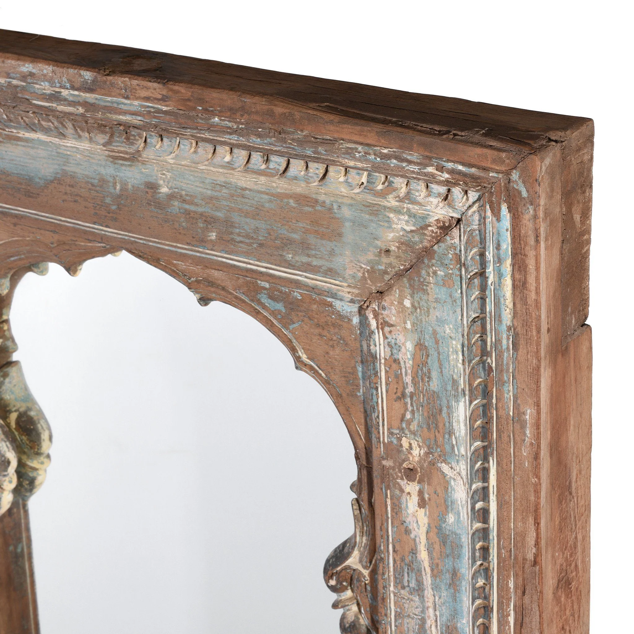 Painted Mirror Made From Old Window - 19thC - Image 3