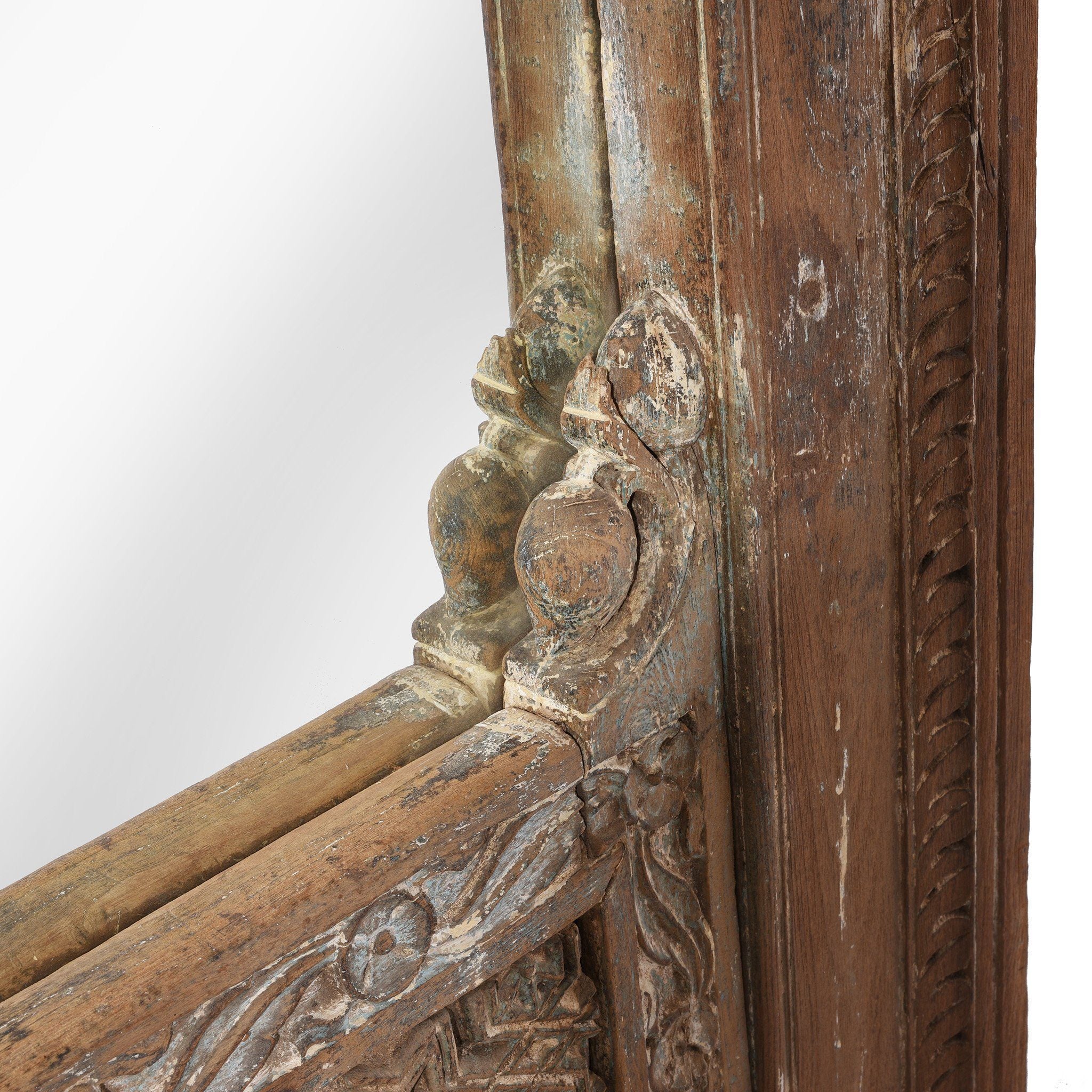 Painted Mirror Made From Old Window - 19thC - Image 5