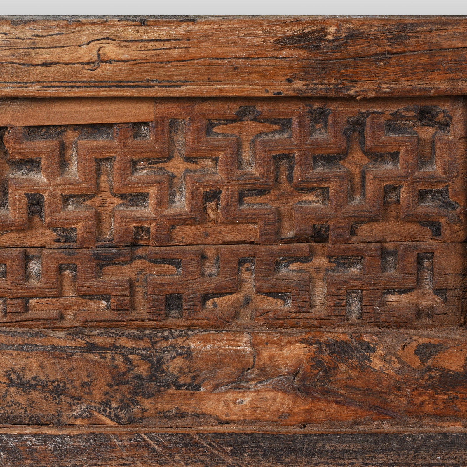 Mirror Made From An Old Teak Window - 19th Century - Image 6