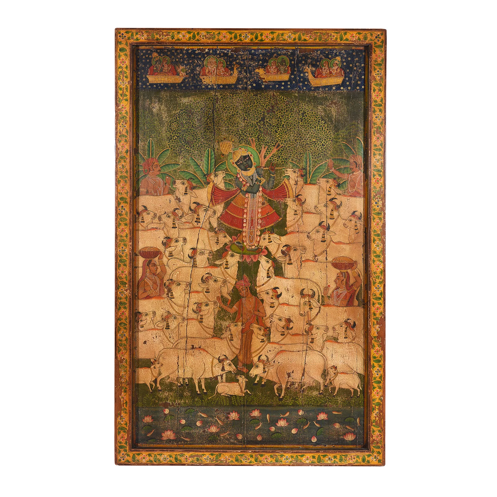 Painted Wooden Pitchwai Painting