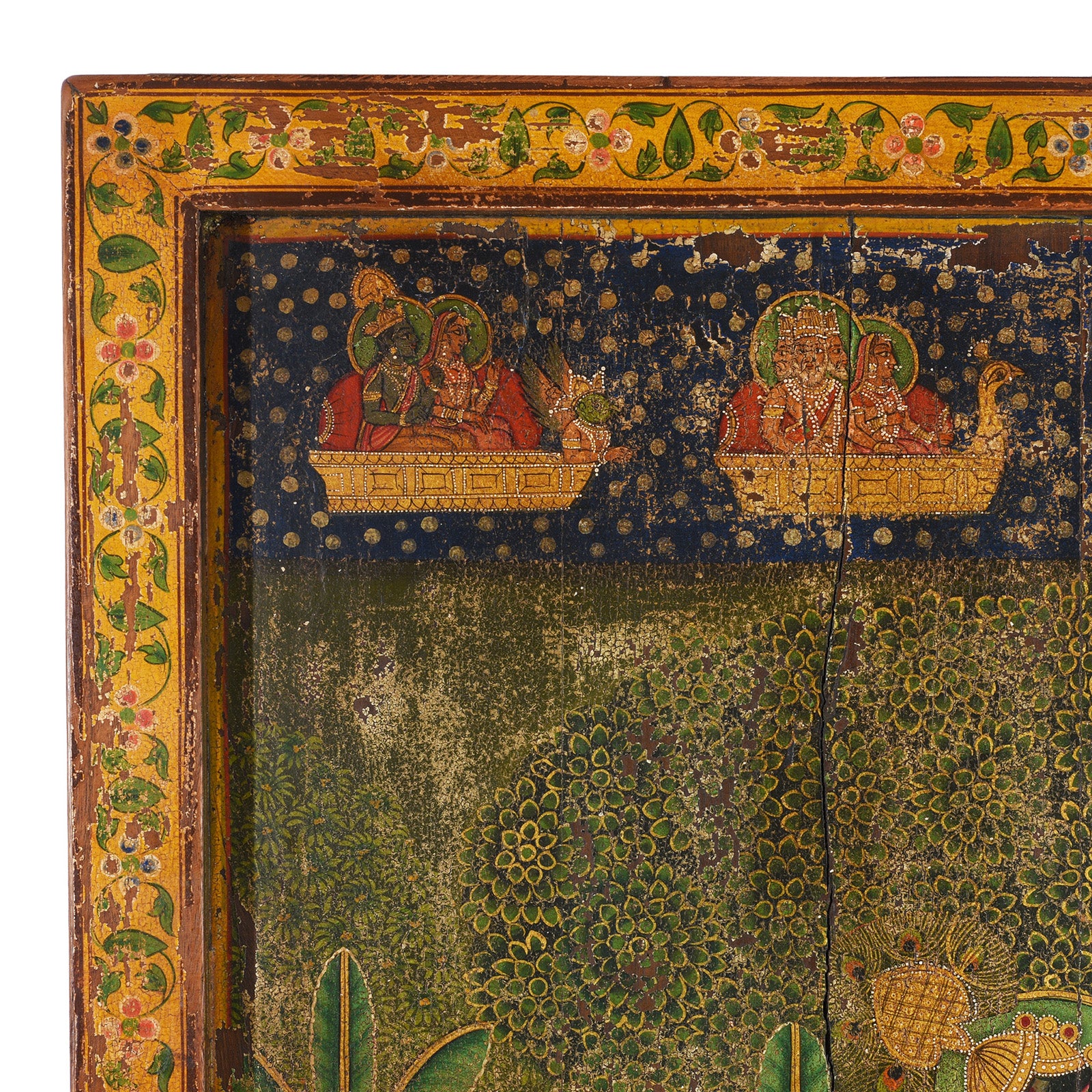 Painted Wooden Pitchwai Painting - Image 2