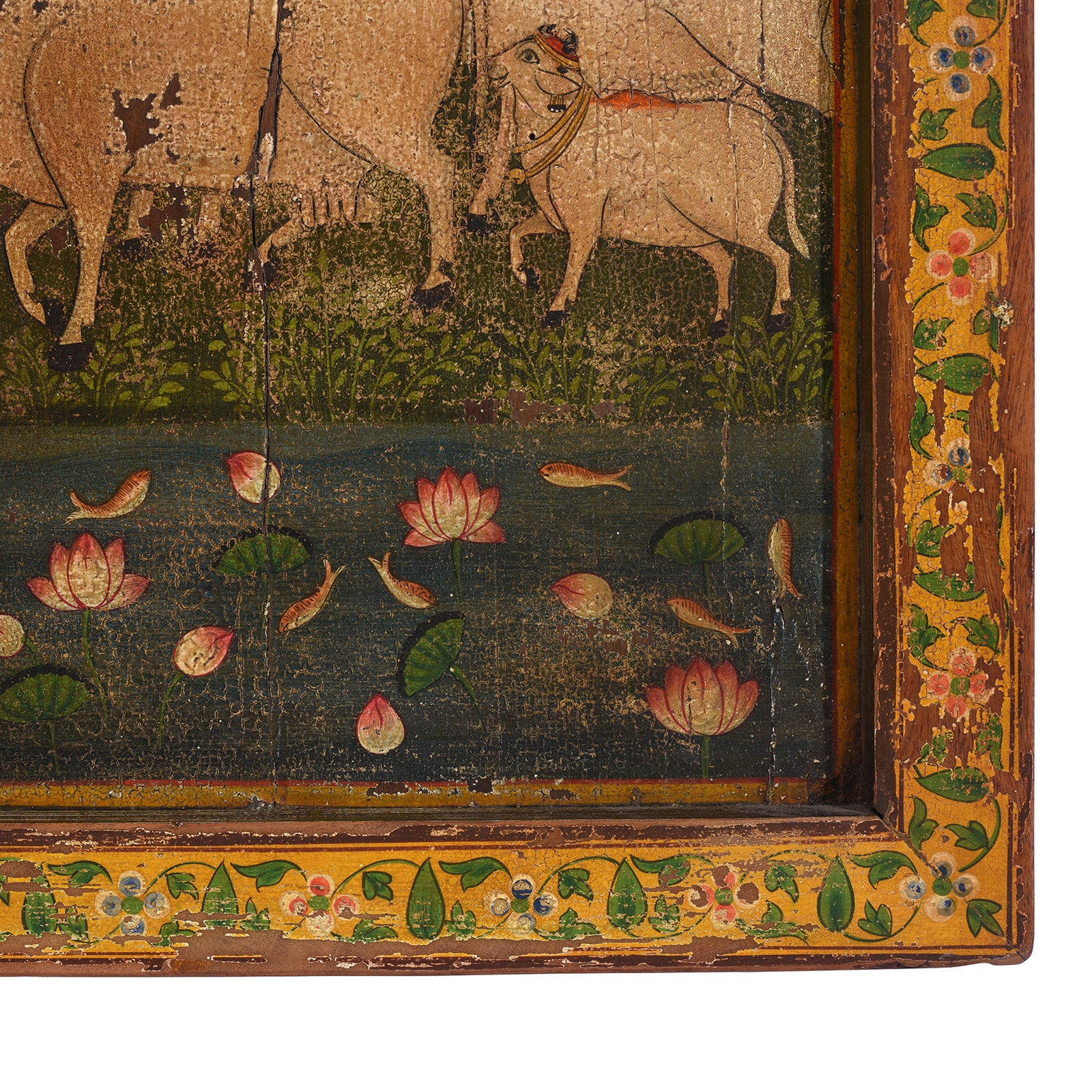 Painted Wooden Pitchwai Painting - Image 5