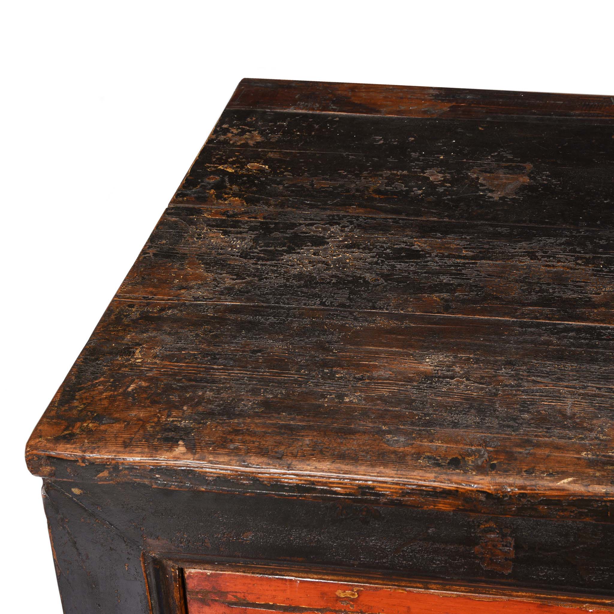 Mongolian Sideboard with Original Painting 19thC - Image 10