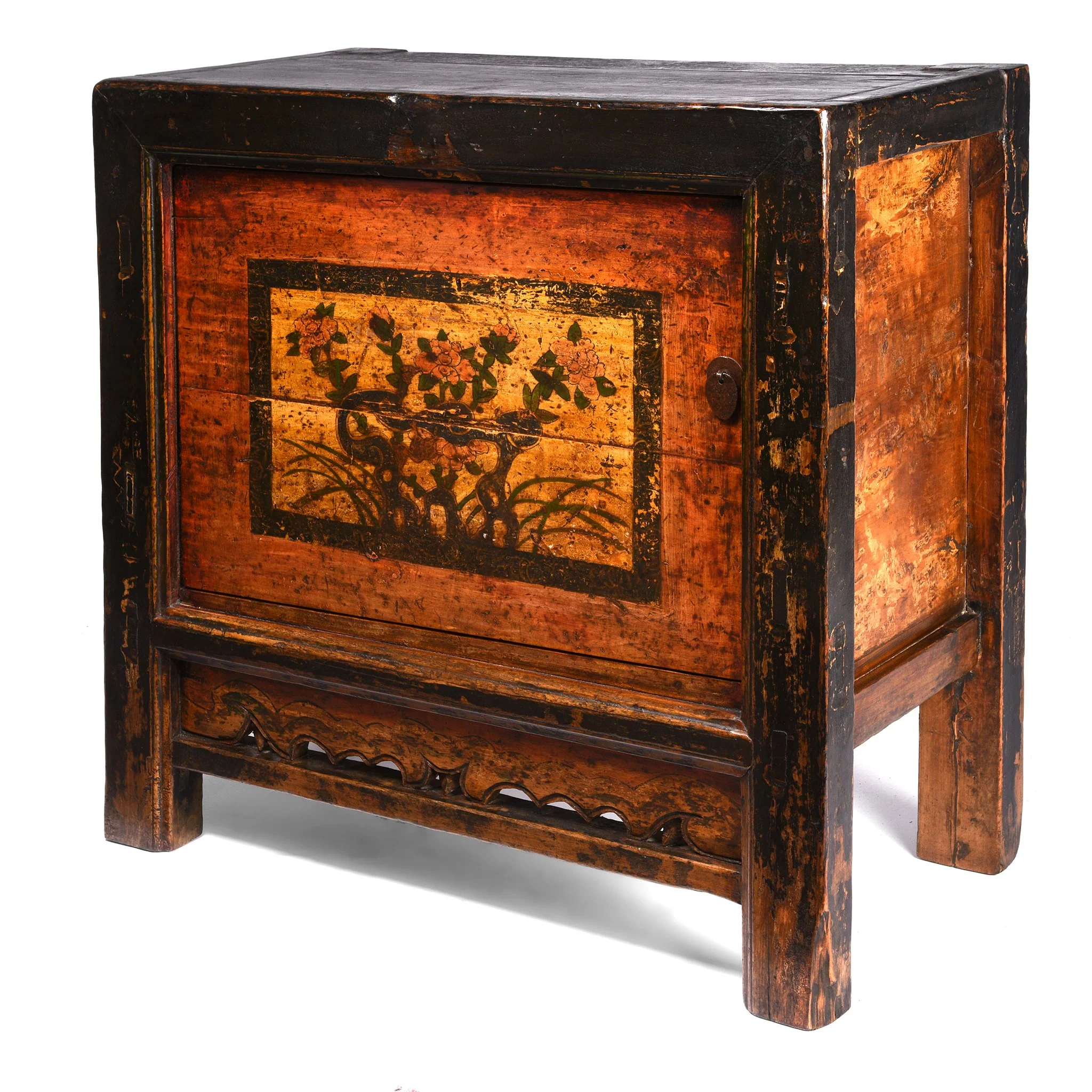 Mongolian Sideboard With Original Painting - 19thC - Image 2