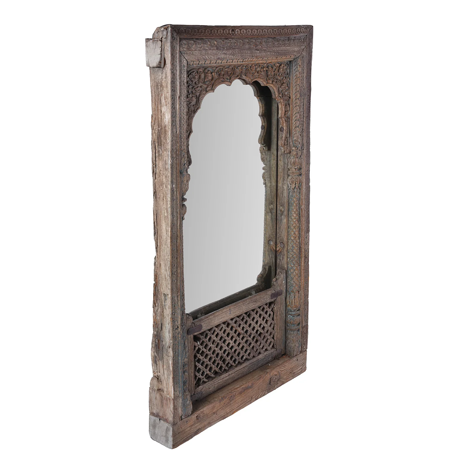 Carved Window Mirror From Haryana - 18th Century - Image 3