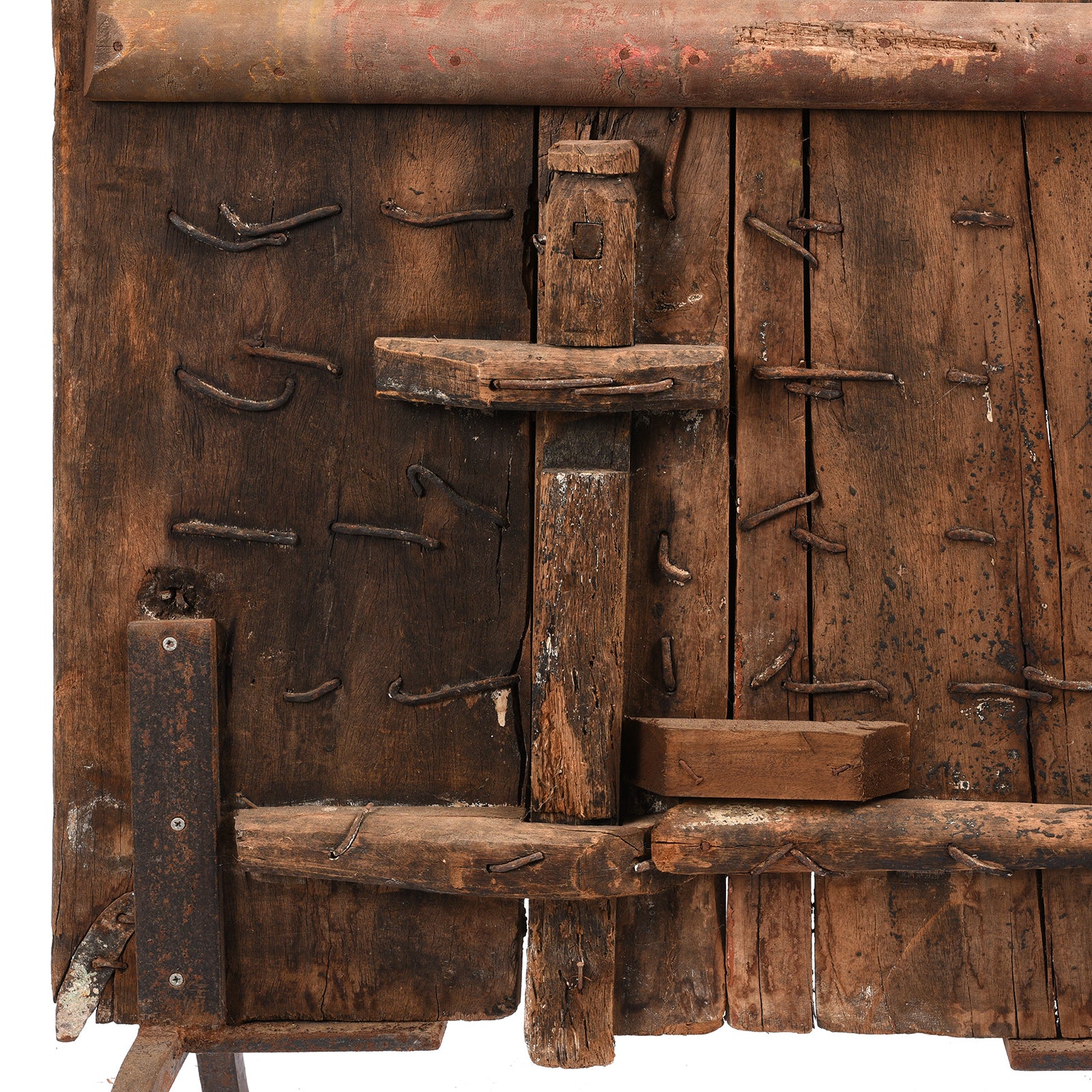 Mughal Style Carved Indian Door From Madhya Pradesh - 18thC - Image 7