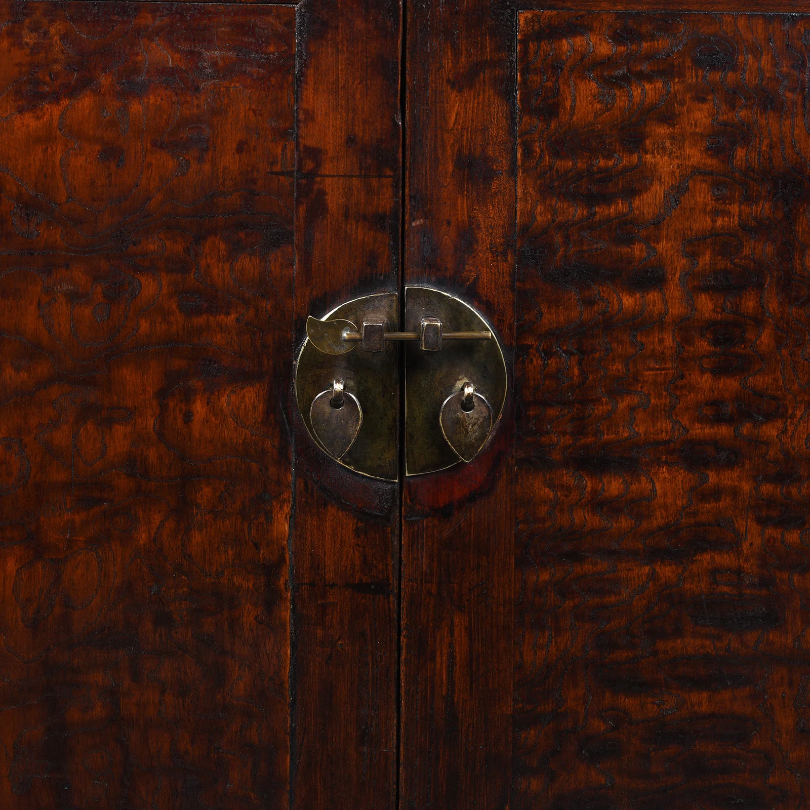 Mulberry & Poplar Cabinet From Gansu - 19th Century - Image 2