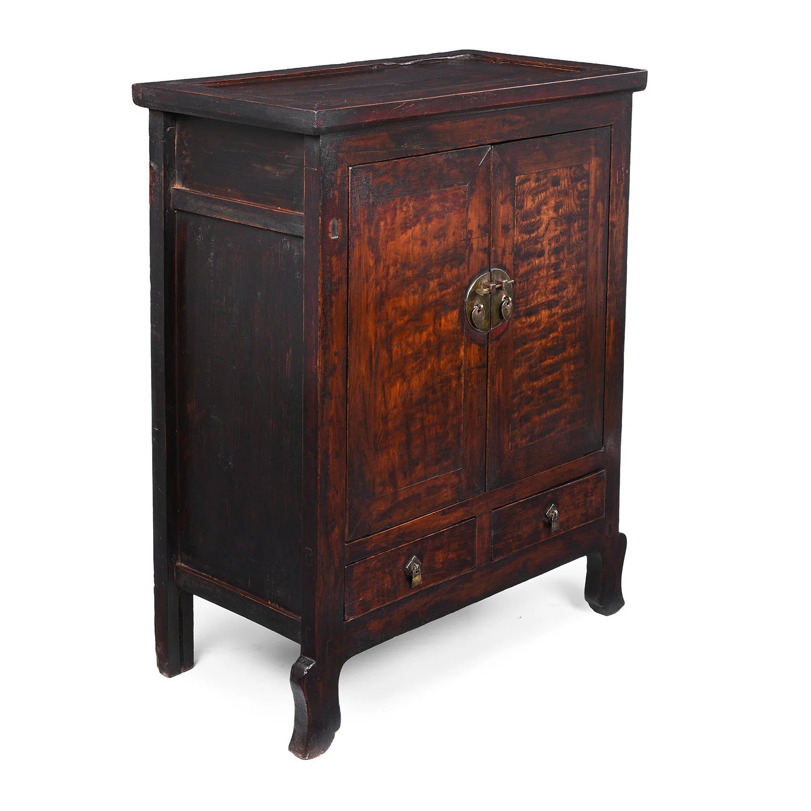 Mulberry & Poplar Cabinet From Gansu - 19th Century - Image 4