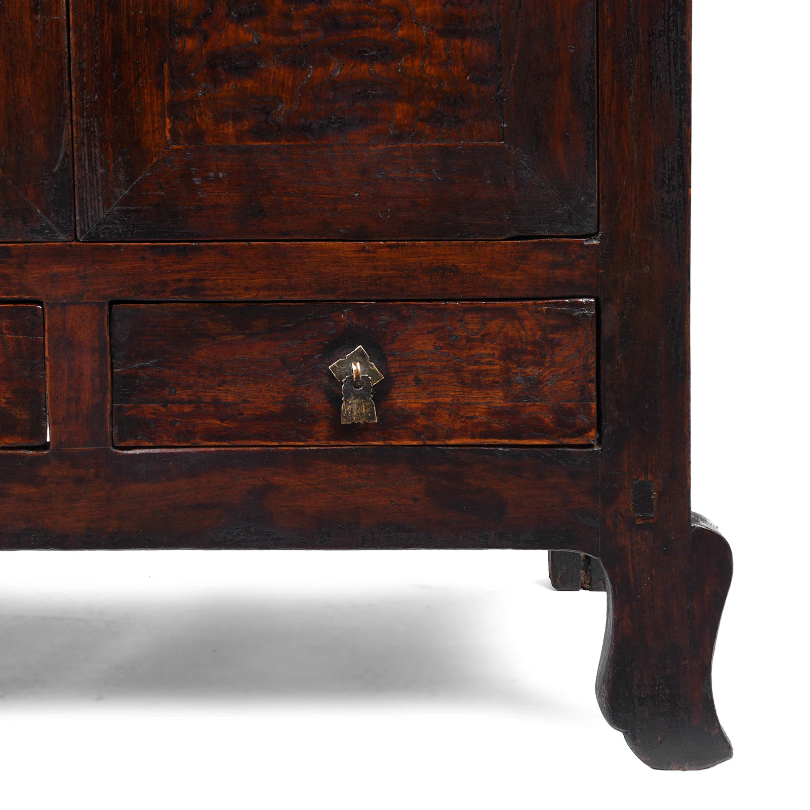 Mulberry & Poplar Cabinet From Gansu - 19th Century - Image 5