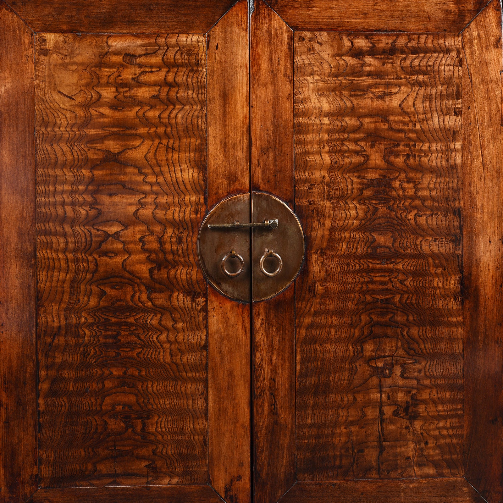 Mulberry & Walnut Chinese Cabinet From Gansu - 19thC - Image 2