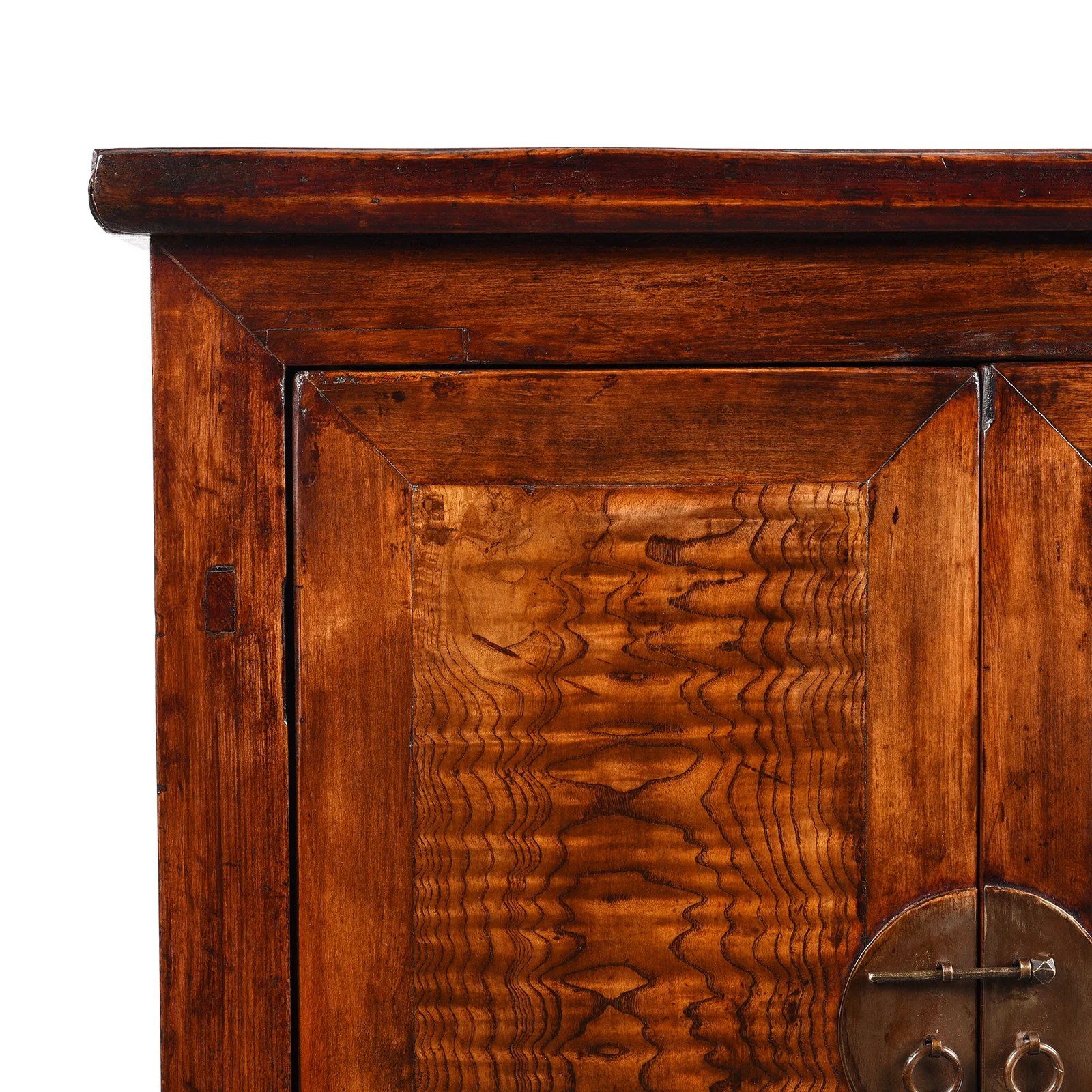 Mulberry & Walnut Chinese Cabinet From Gansu - 19thC - Image 4