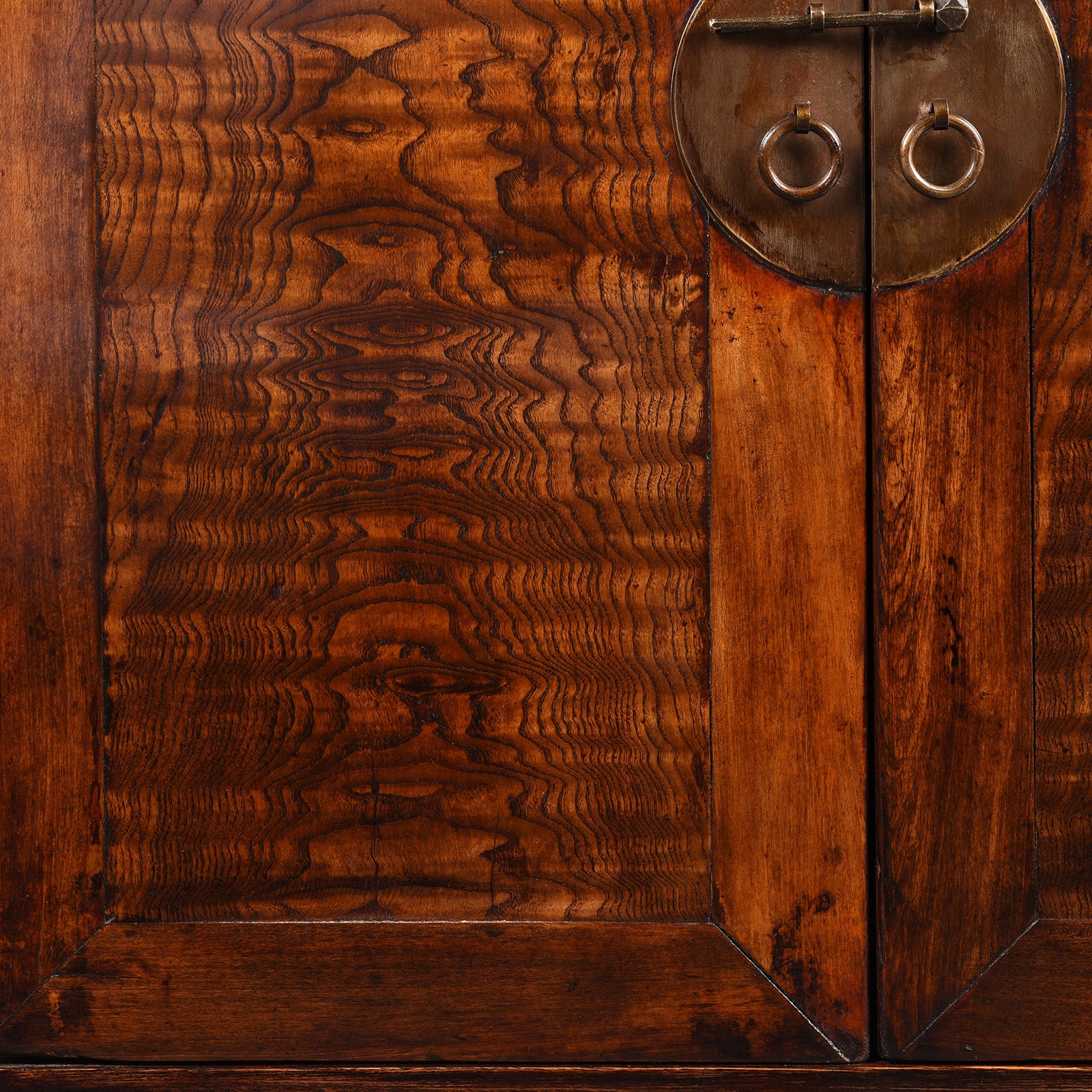 Mulberry & Walnut Chinese Cabinet From Gansu - 19thC - Image 5