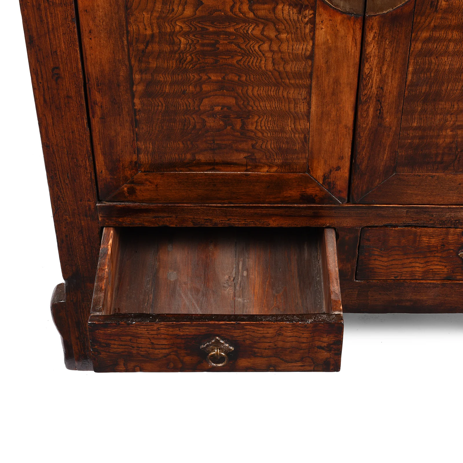 Mulberry & Walnut Chinese Cabinet From Gansu - 19thC - Image 7