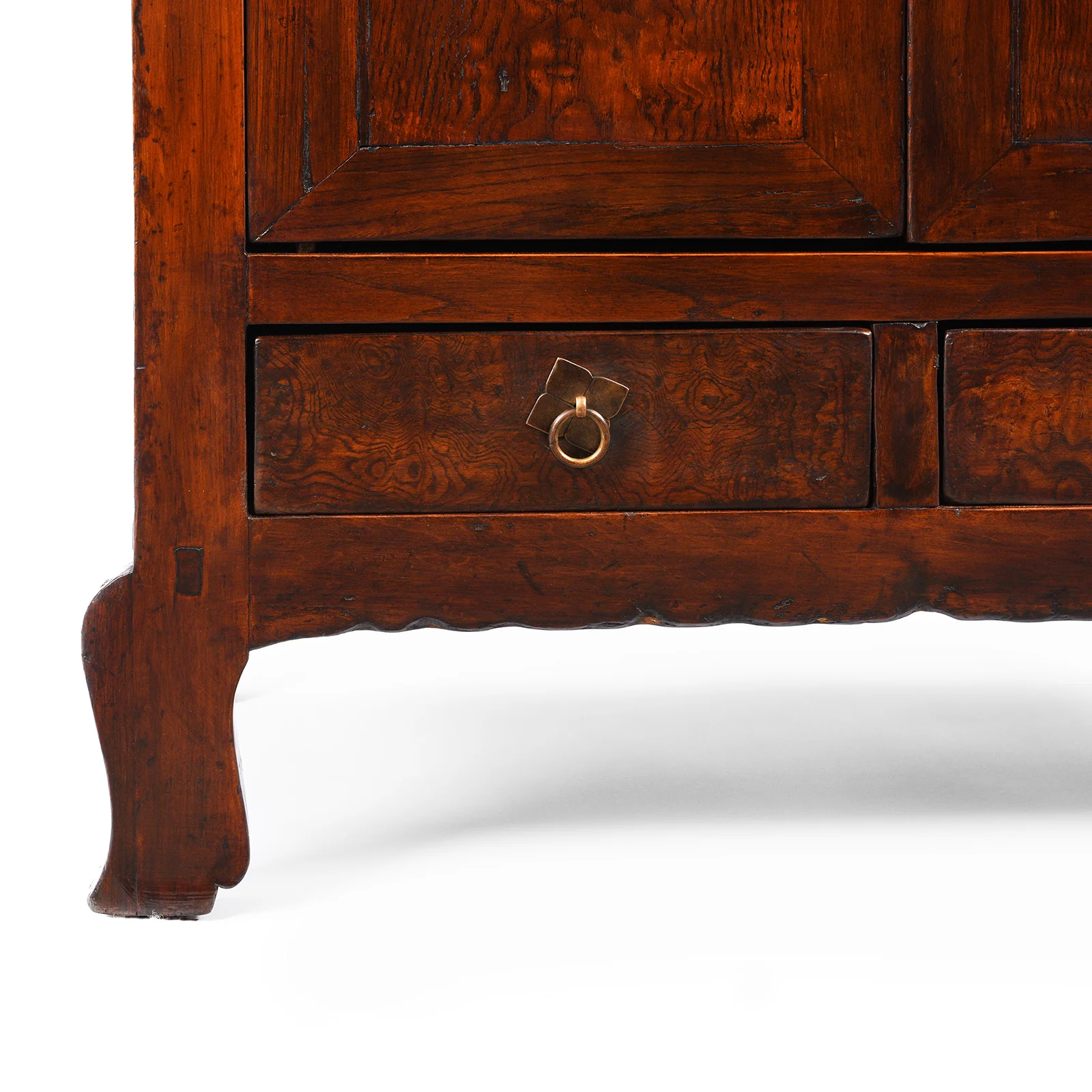 Mulberry & Walnut Gansu Cabinet - 19thC - Image 6