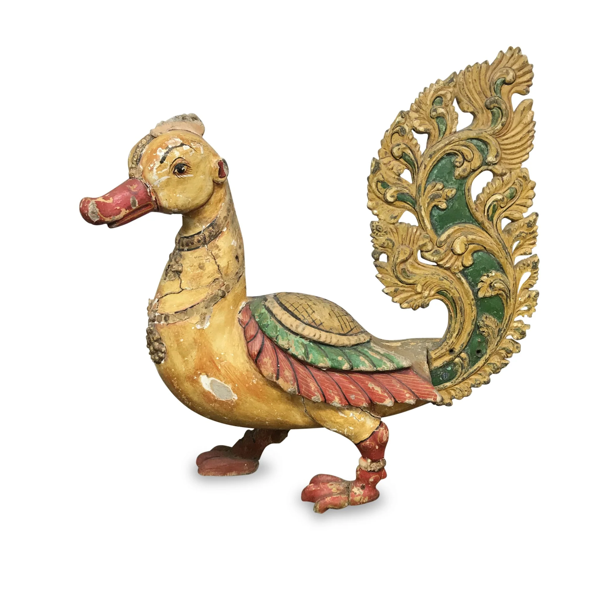 Carved Teak Mythical Bird - Circa 80 yrs old