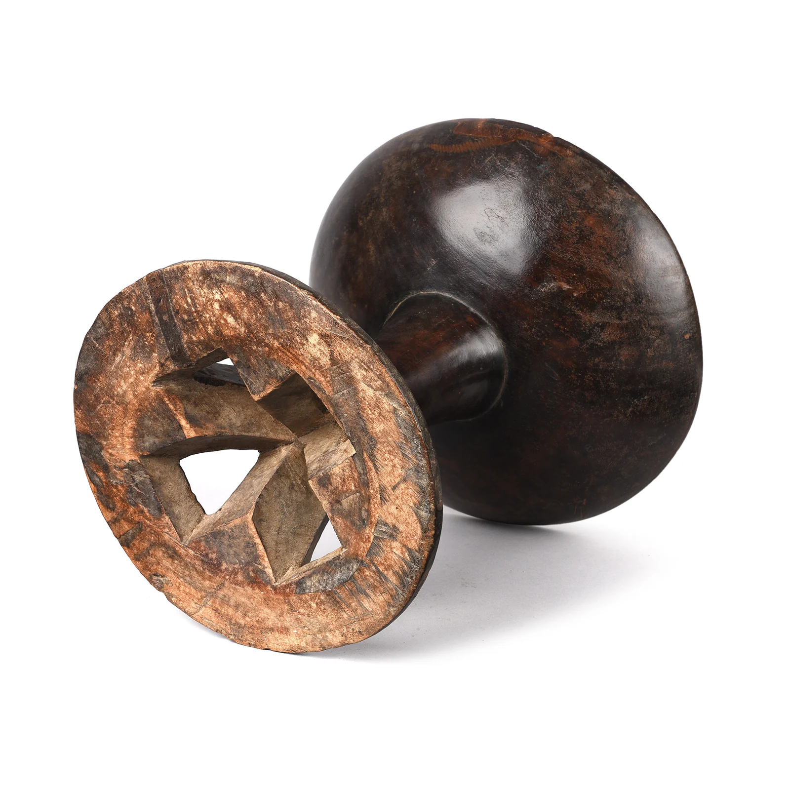 Carved Tribal Food Bowl From Nagaland - 19th Century - Image 3