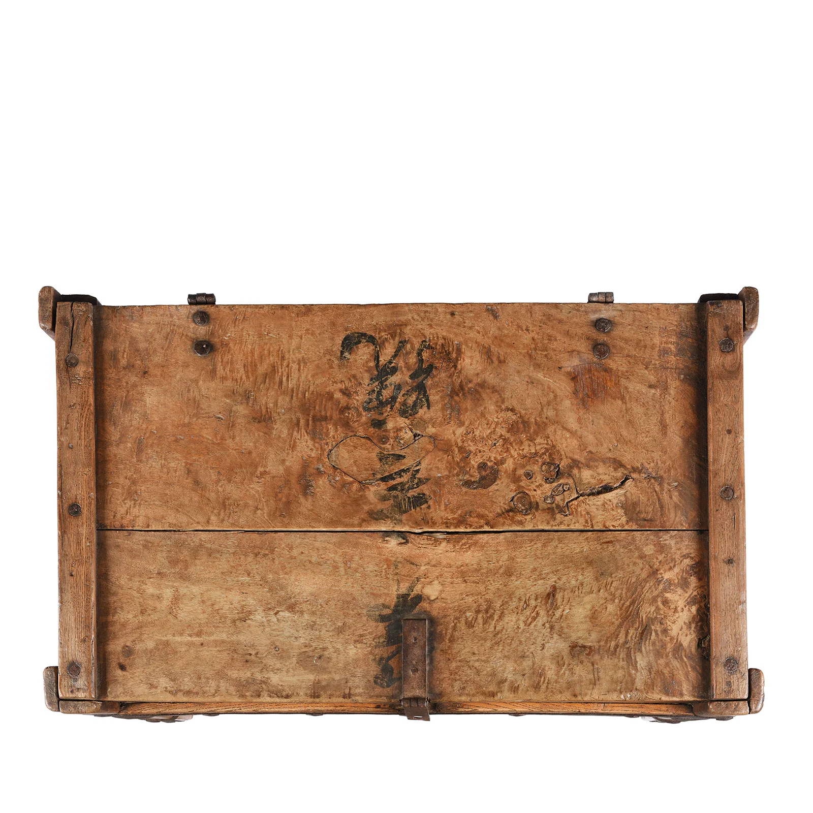 Iron Bound Chinese Shop Chest - 19th Century - Image 4